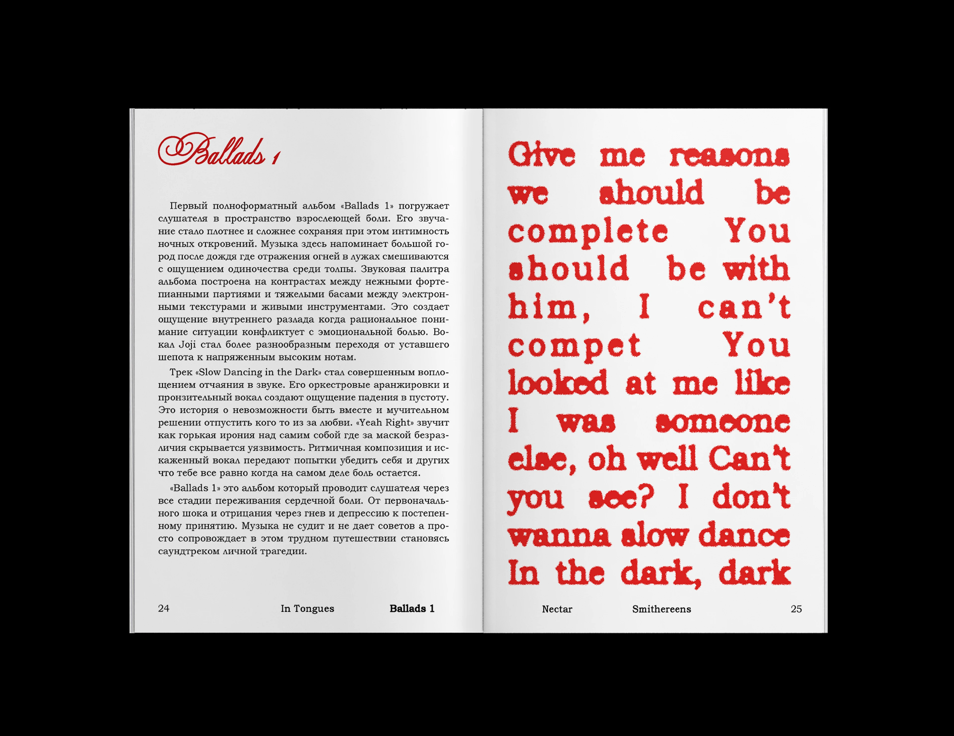 Joji: fading memory — Lyric Zine — Изображение №13 — Графика на Dprofile