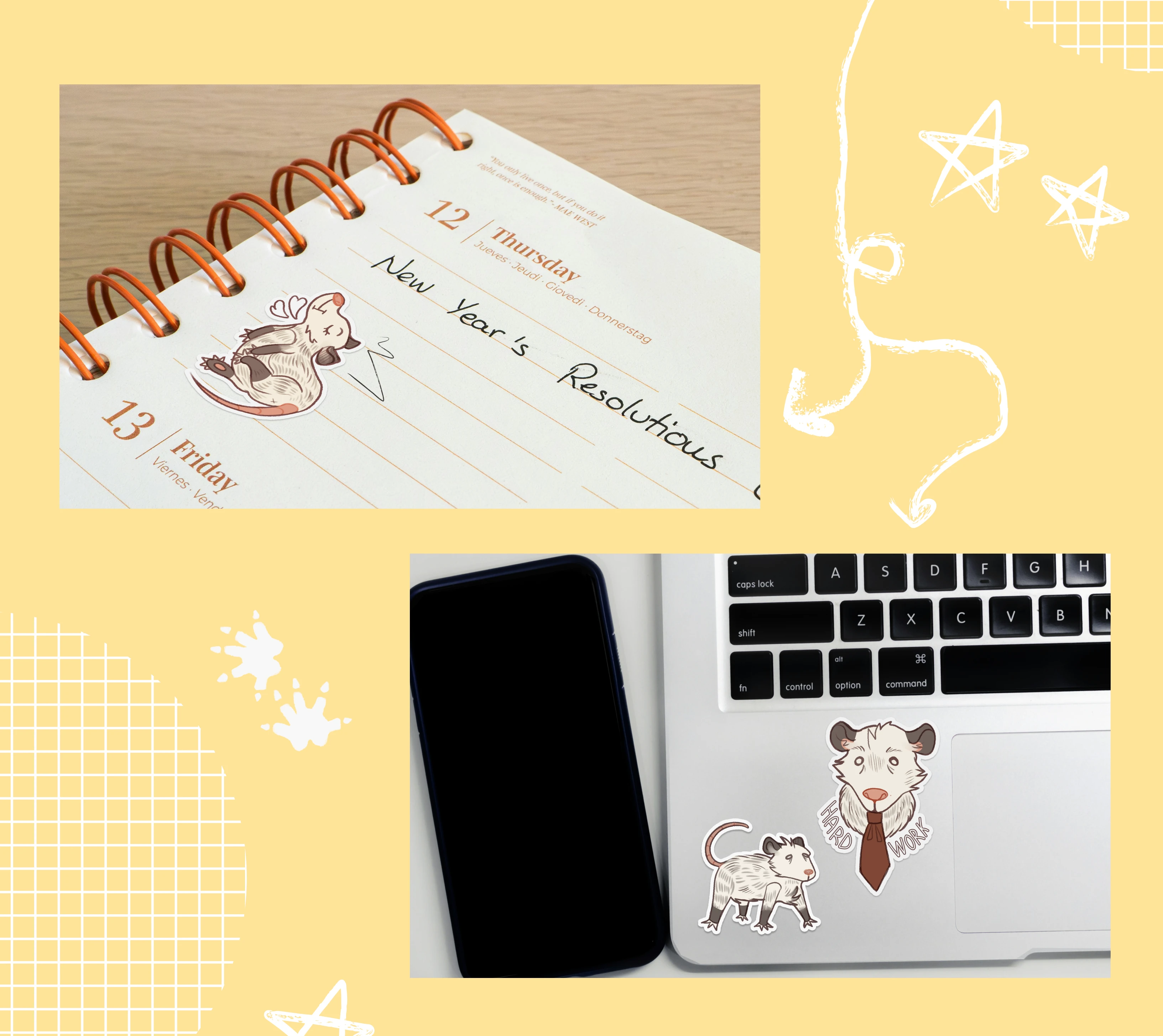 POSSUM STICKERPACK — Изображение №5 — Иллюстрация, Графика на Dprofile