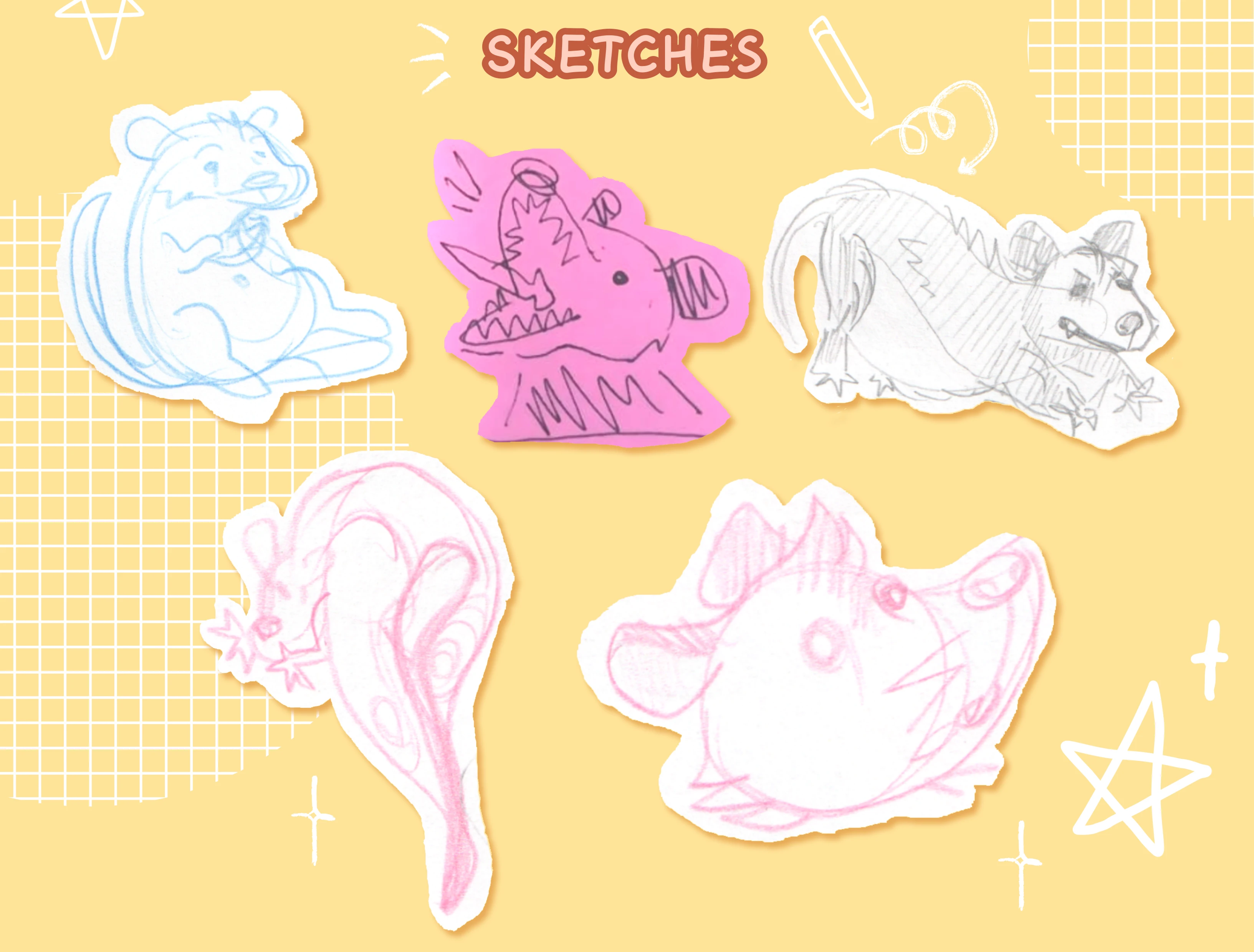 POSSUM STICKERPACK — Изображение №2 — Иллюстрация, Графика на Dprofile