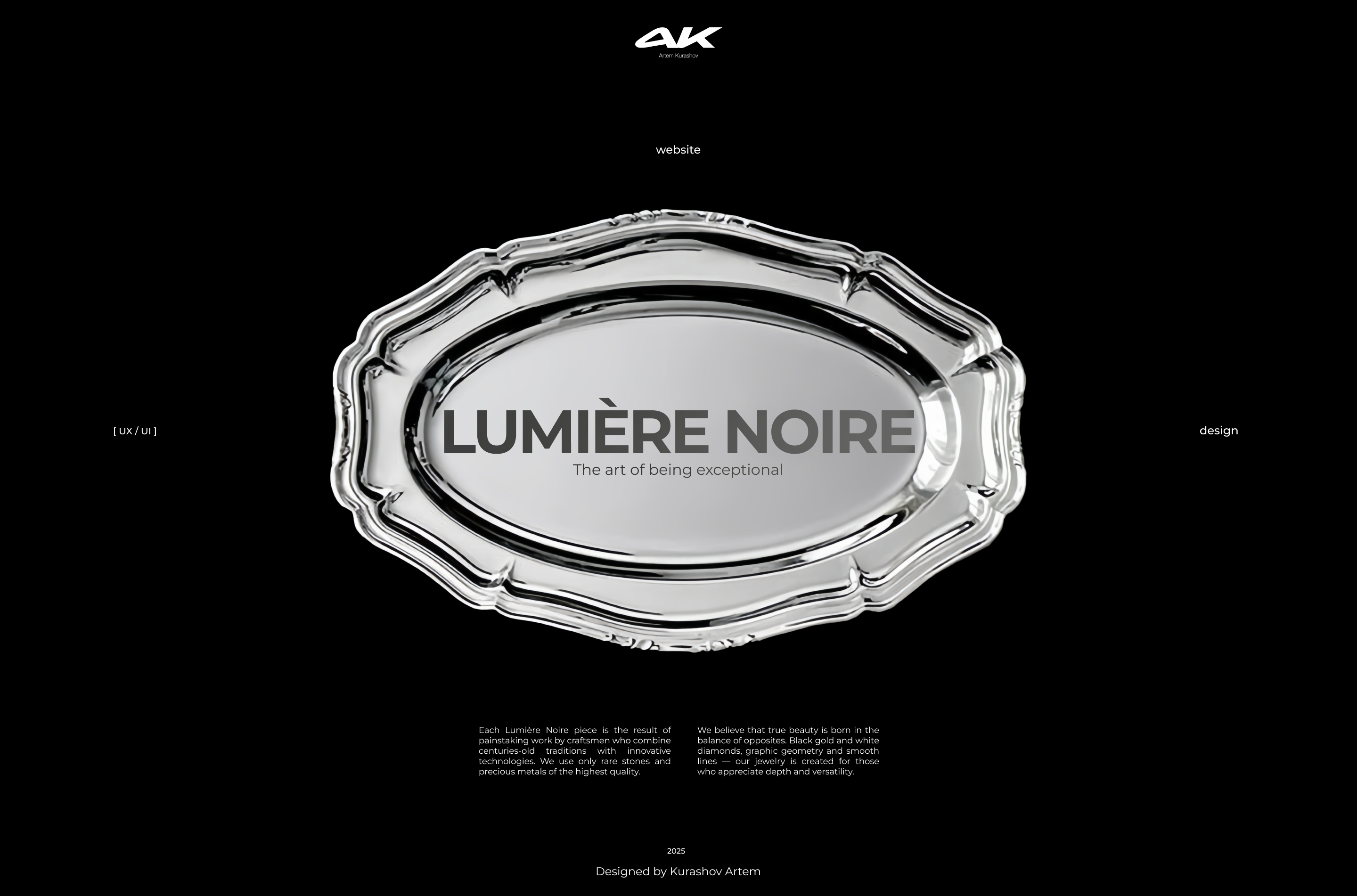 Lumière Noire website — Изображение №1 — Интерфейсы на Dprofile