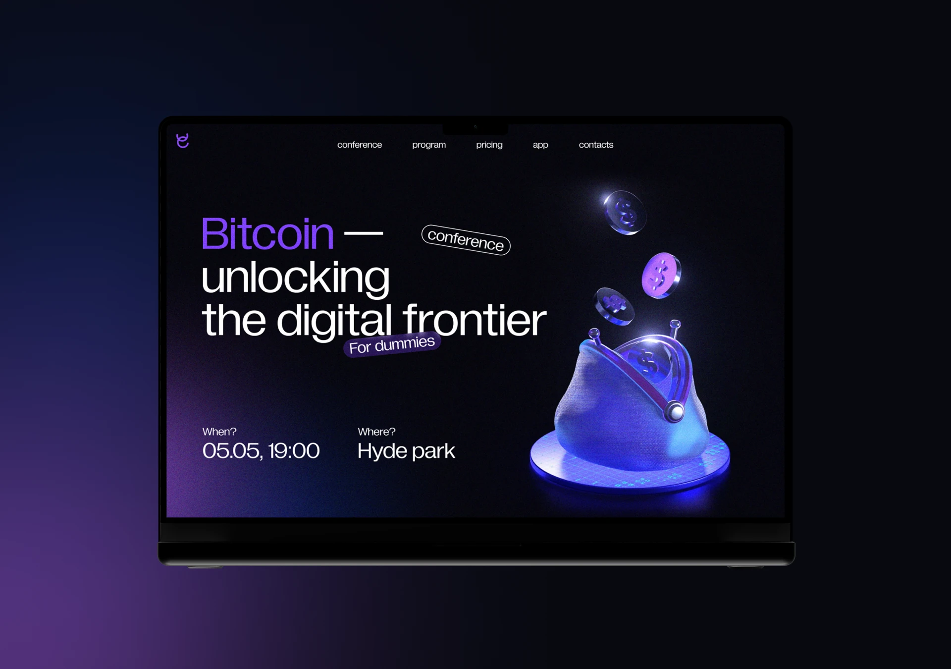 CRYPTO Conf Design — Изображение №1 — Интерфейсы, Брендинг на Dprofile