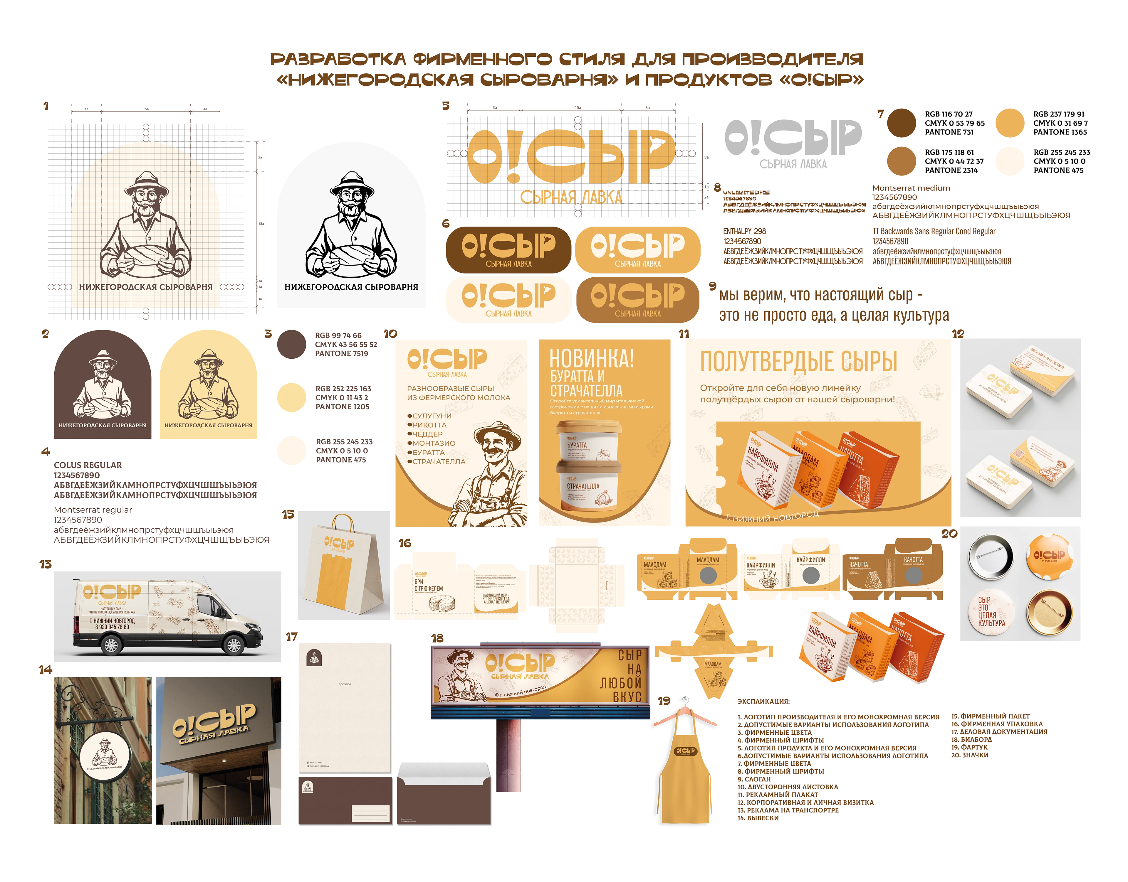 Фирменный стиль сырной лавки — Изображение №10 — Брендинг, Графика на Dprofile