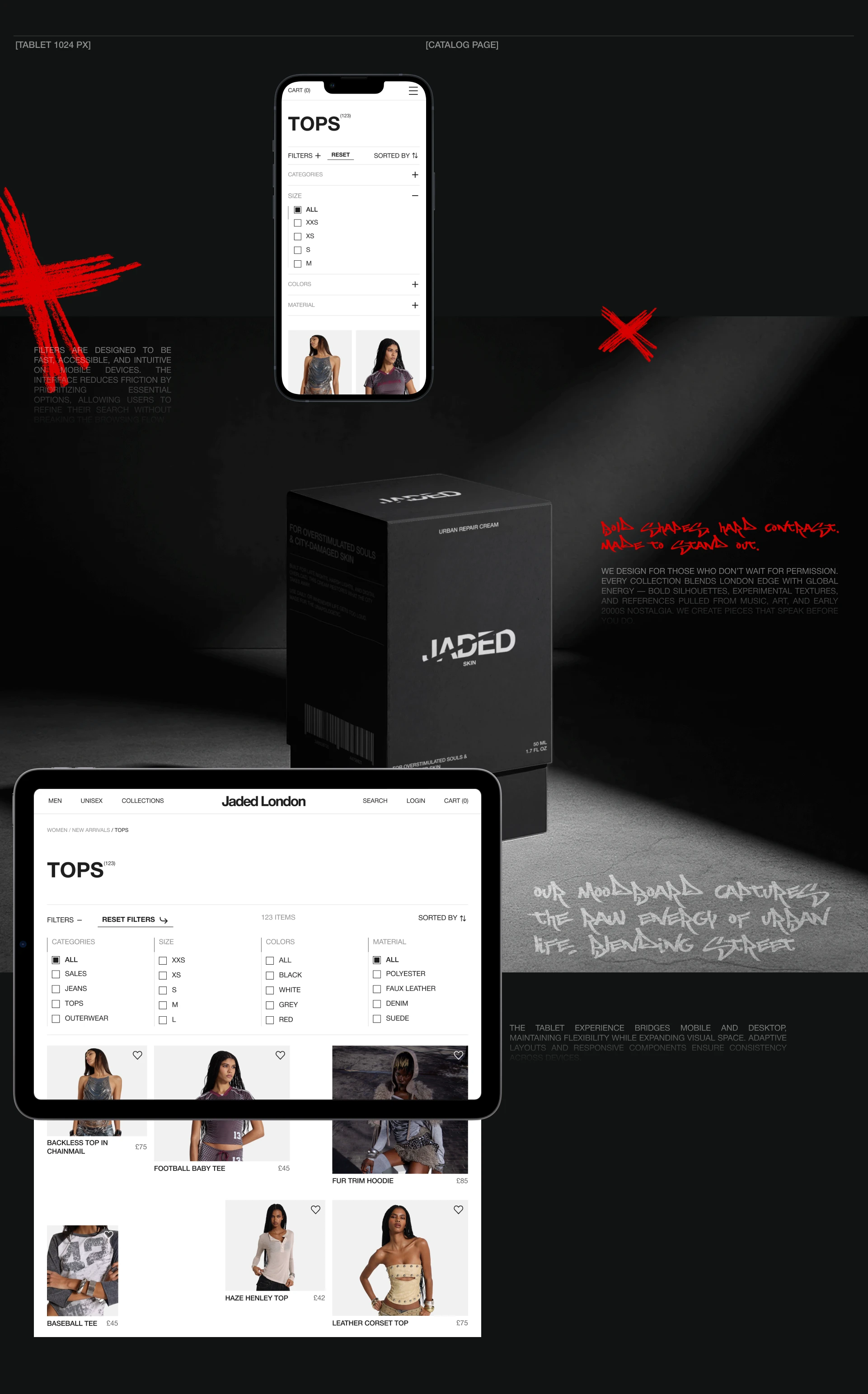 Jaded London | Интернет-магазин — Изображение №10 — Интерфейсы, Брендинг на Dprofile