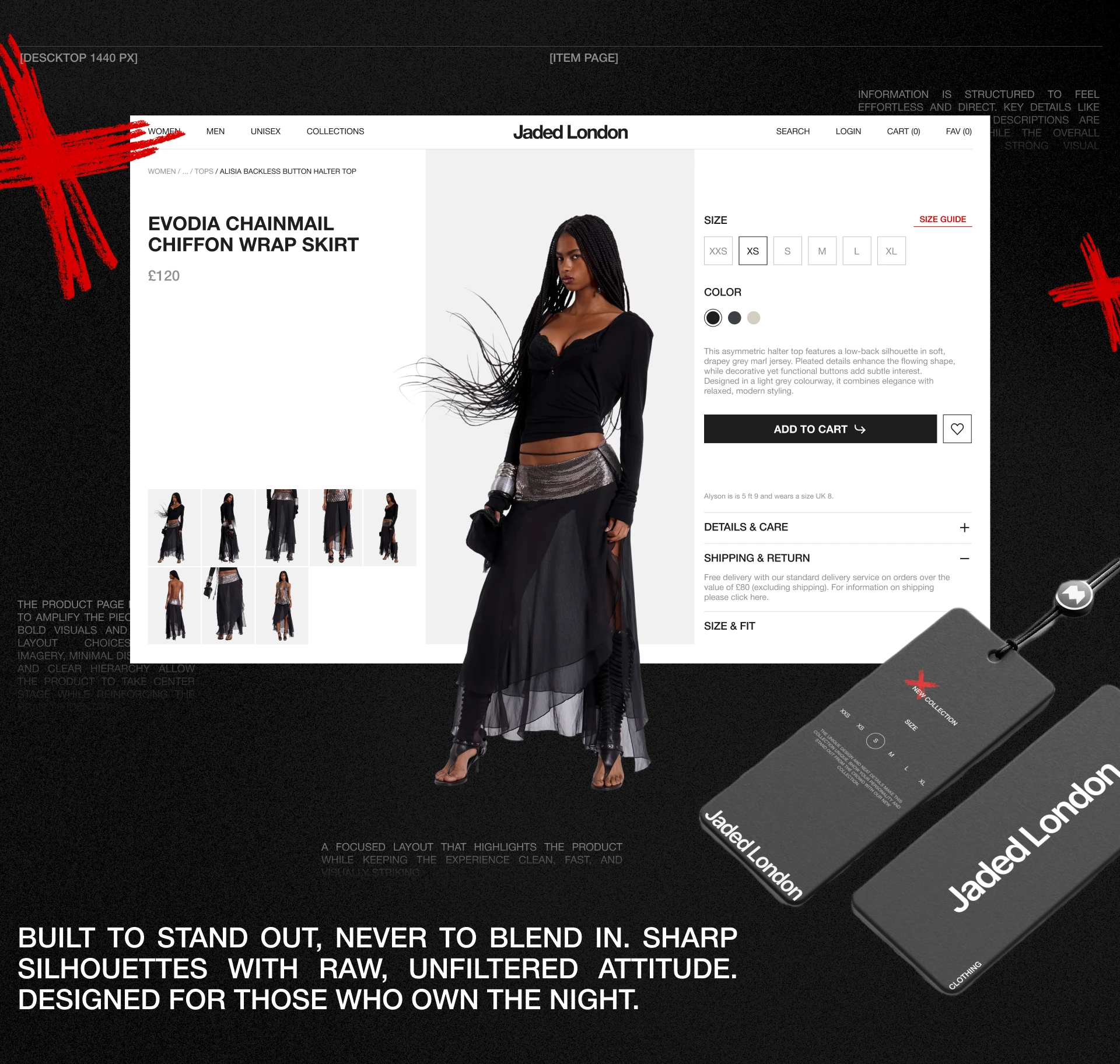 Jaded London | Интернет-магазин — Изображение №11 — Интерфейсы, Брендинг на Dprofile