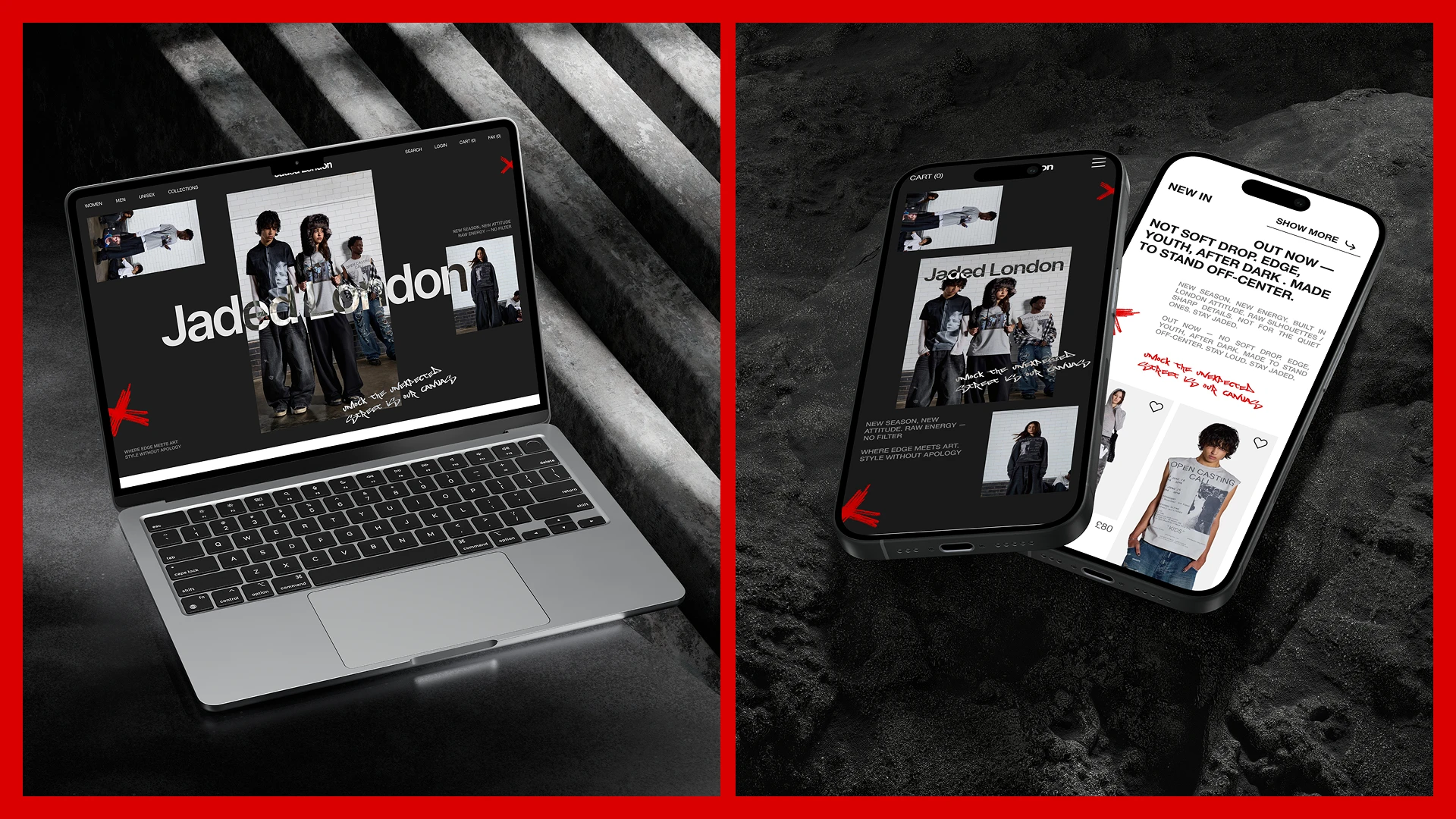 Jaded London | Интернет-магазин — Изображение №8 — Интерфейсы, Брендинг на Dprofile
