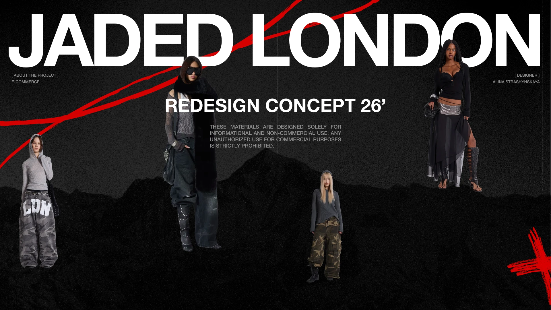 Jaded London | Интернет-магазин — Изображение №1 — Интерфейсы, Брендинг на Dprofile