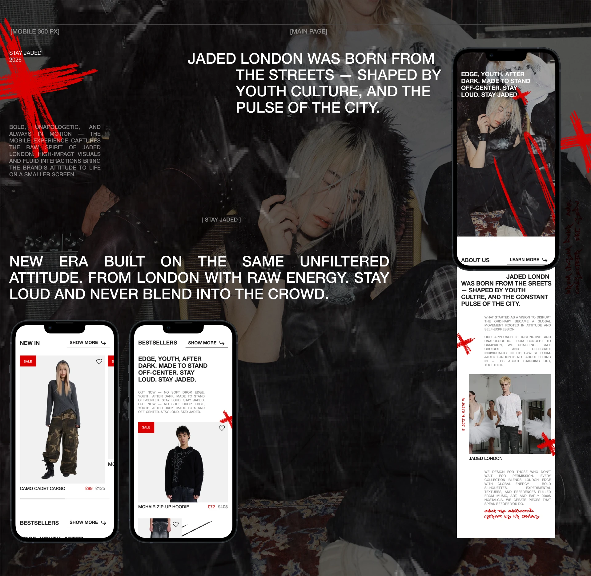 Jaded London | Интернет-магазин — Изображение №6 — Интерфейсы, Брендинг на Dprofile