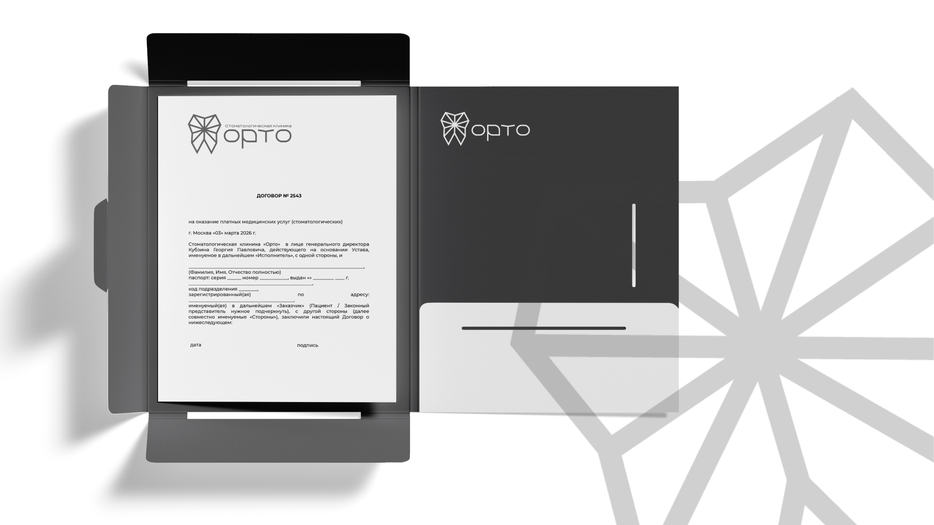 Фирменный стиль для стоматологии "Орто" — Изображение №8 — Брендинг на Dprofile