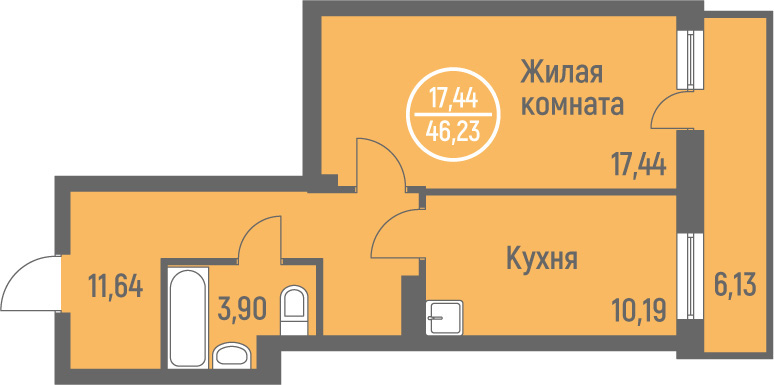 Отрисовка планировок. Поквартирные планы — Изображение №10 — Графика, Архитектура на Dprofile