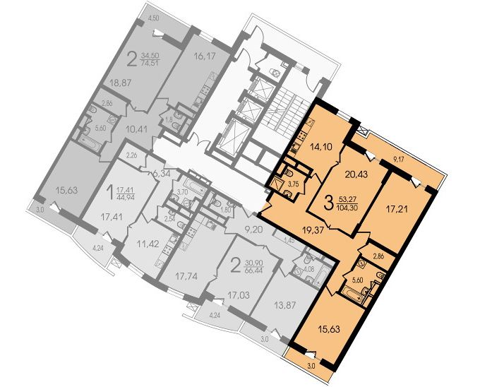 Отрисовка планировок. Поэтажные планы — Изображение №5 — Графика, Архитектура на Dprofile