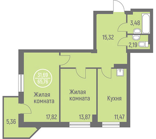 Отрисовка планировок. Поквартирные планы — Изображение №4 — Графика, Архитектура на Dprofile