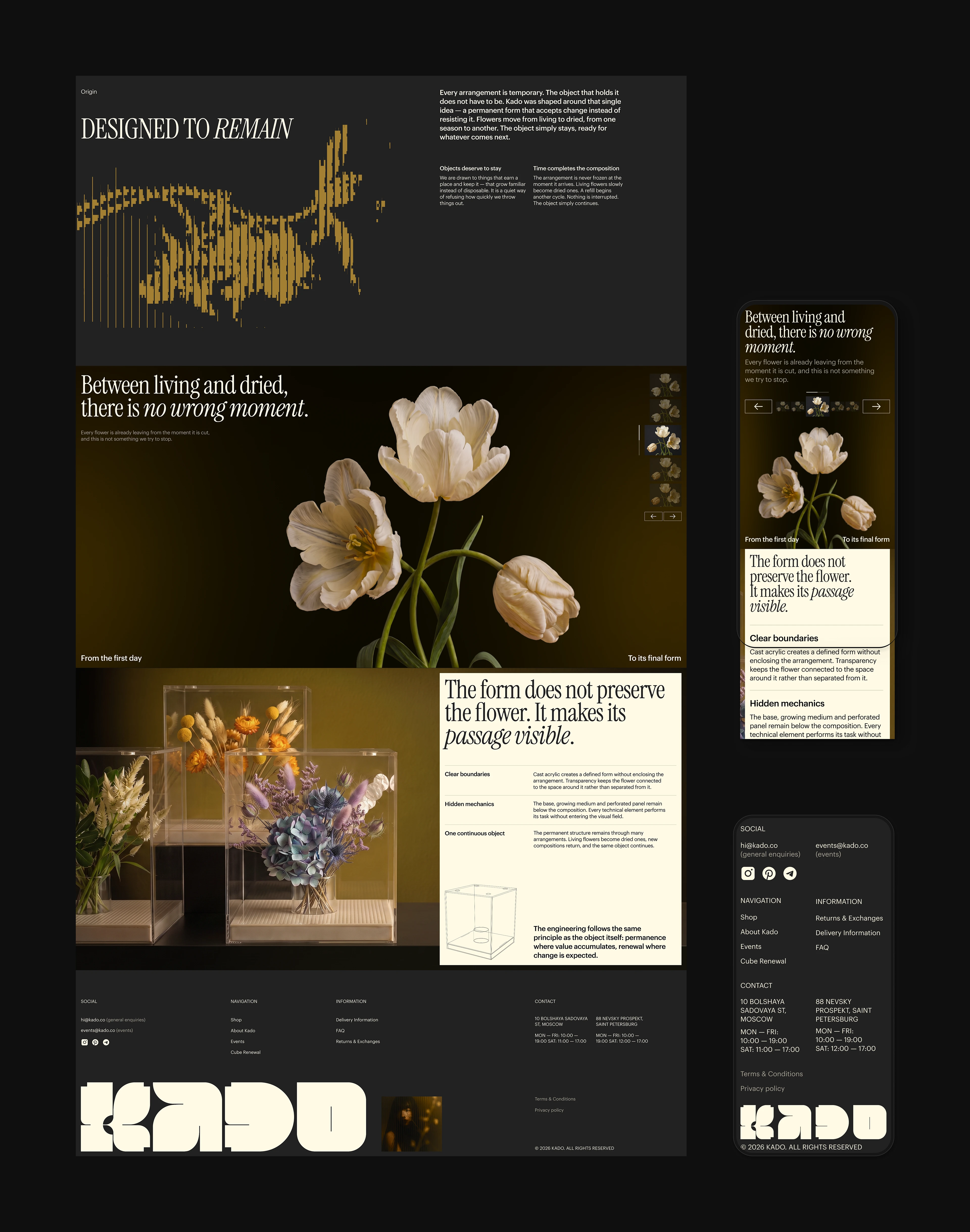 KADO — Floral Store | Web Design — Изображение №12 — Интерфейсы, Брендинг на Dprofile