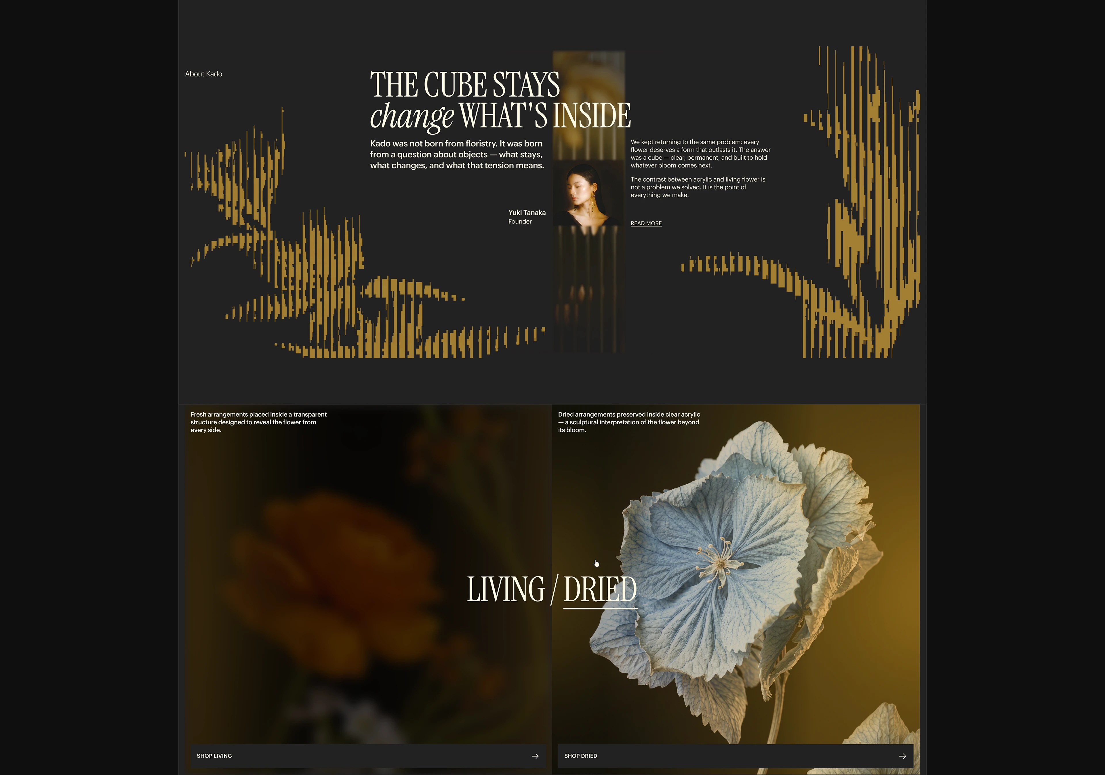 KADO — Floral Store | Web Design — Изображение №4 — Интерфейсы, Брендинг на Dprofile