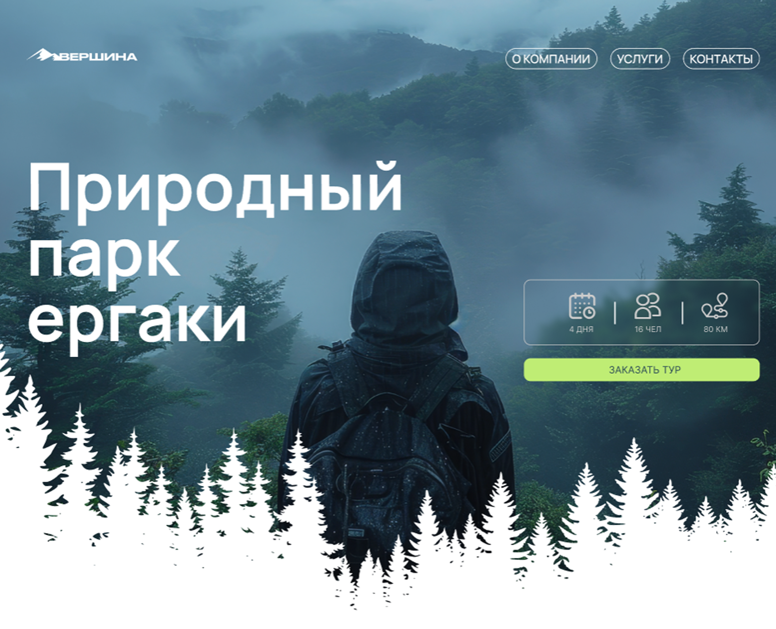 Тур-сайт Ергаки — Интерфейсы на Dprofile