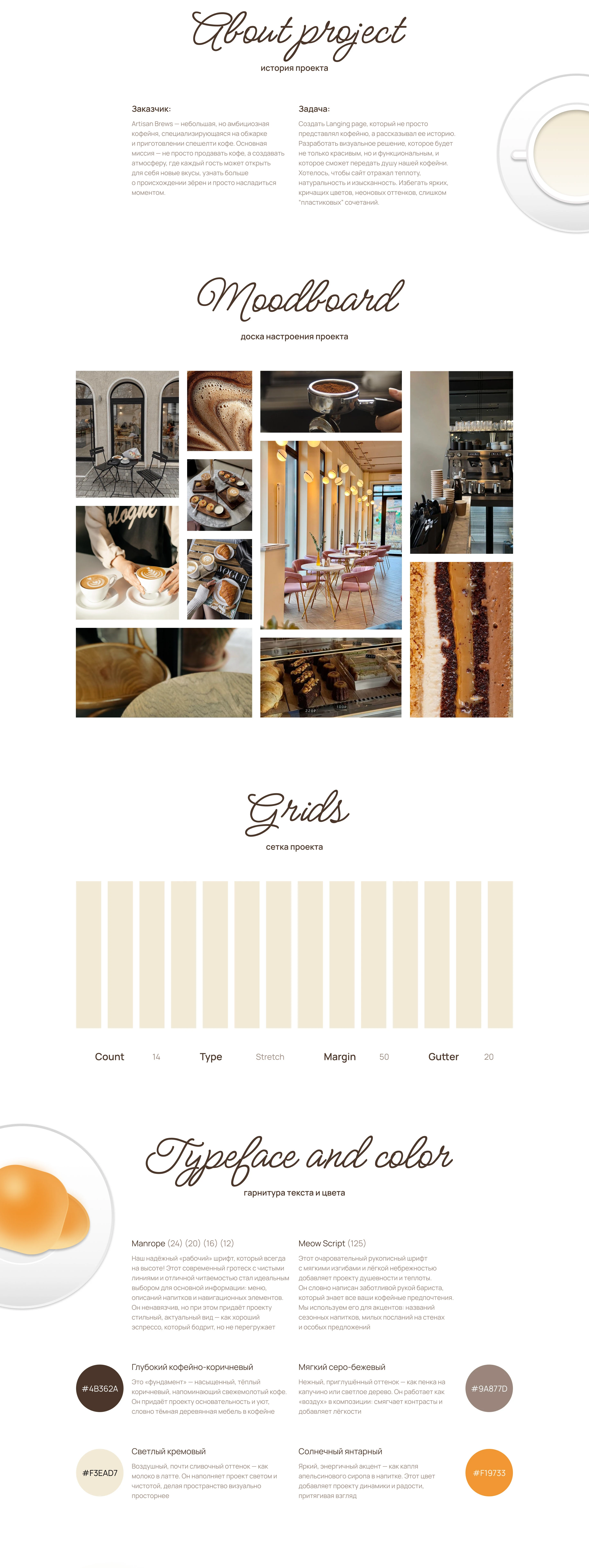 Дизайн лендинга для сайта кофейни — Изображение №2 — Интерфейсы на Dprofile