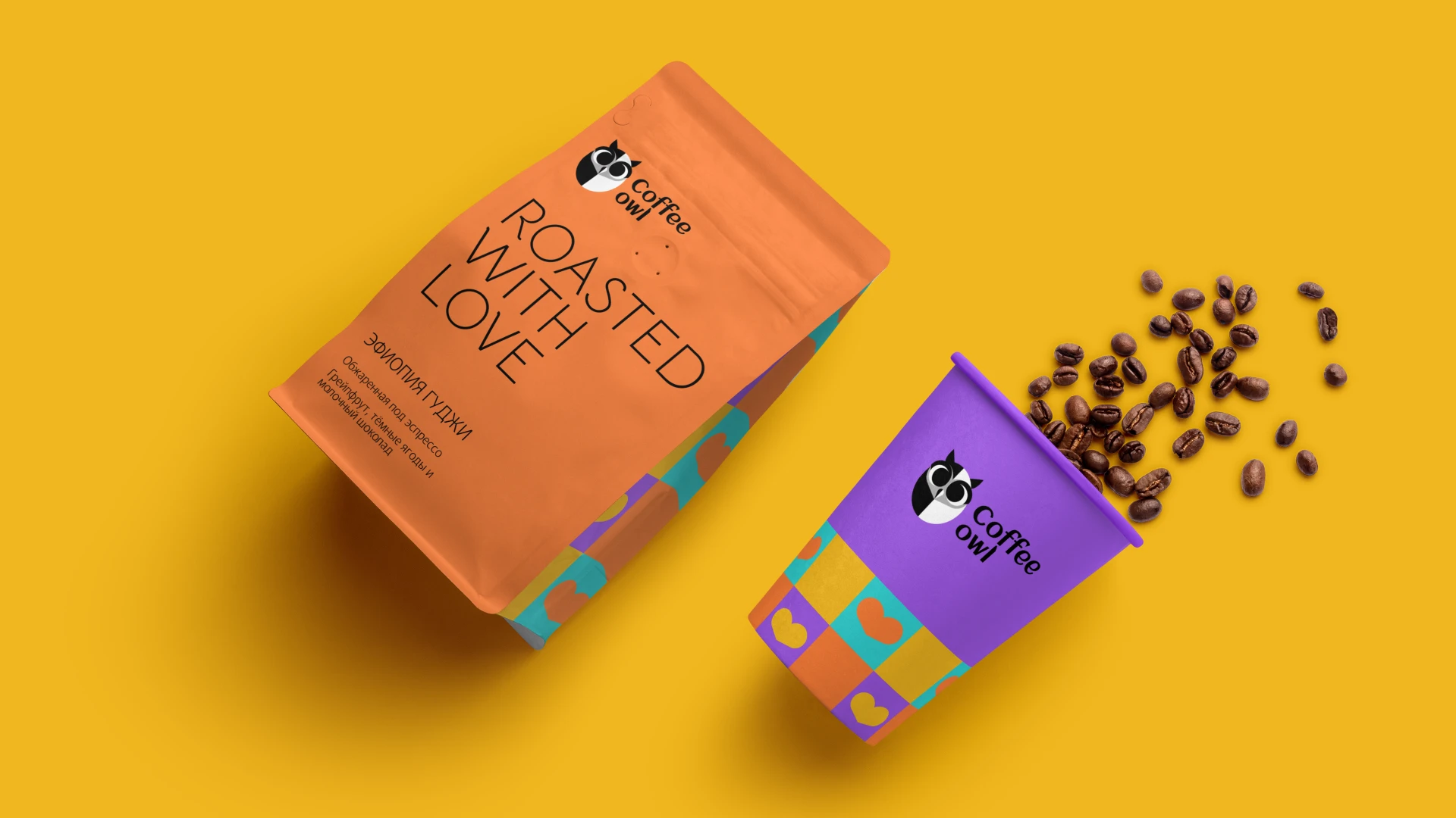 Coffee owl - бодрящий дизайн для кофейни — Изображение №1 — Брендинг на Dprofile