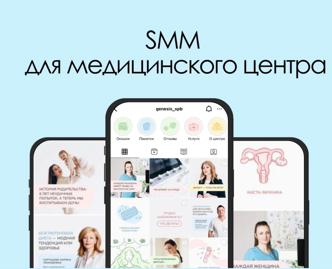 SMM / illustration / design / content / Медицина на Dprofile