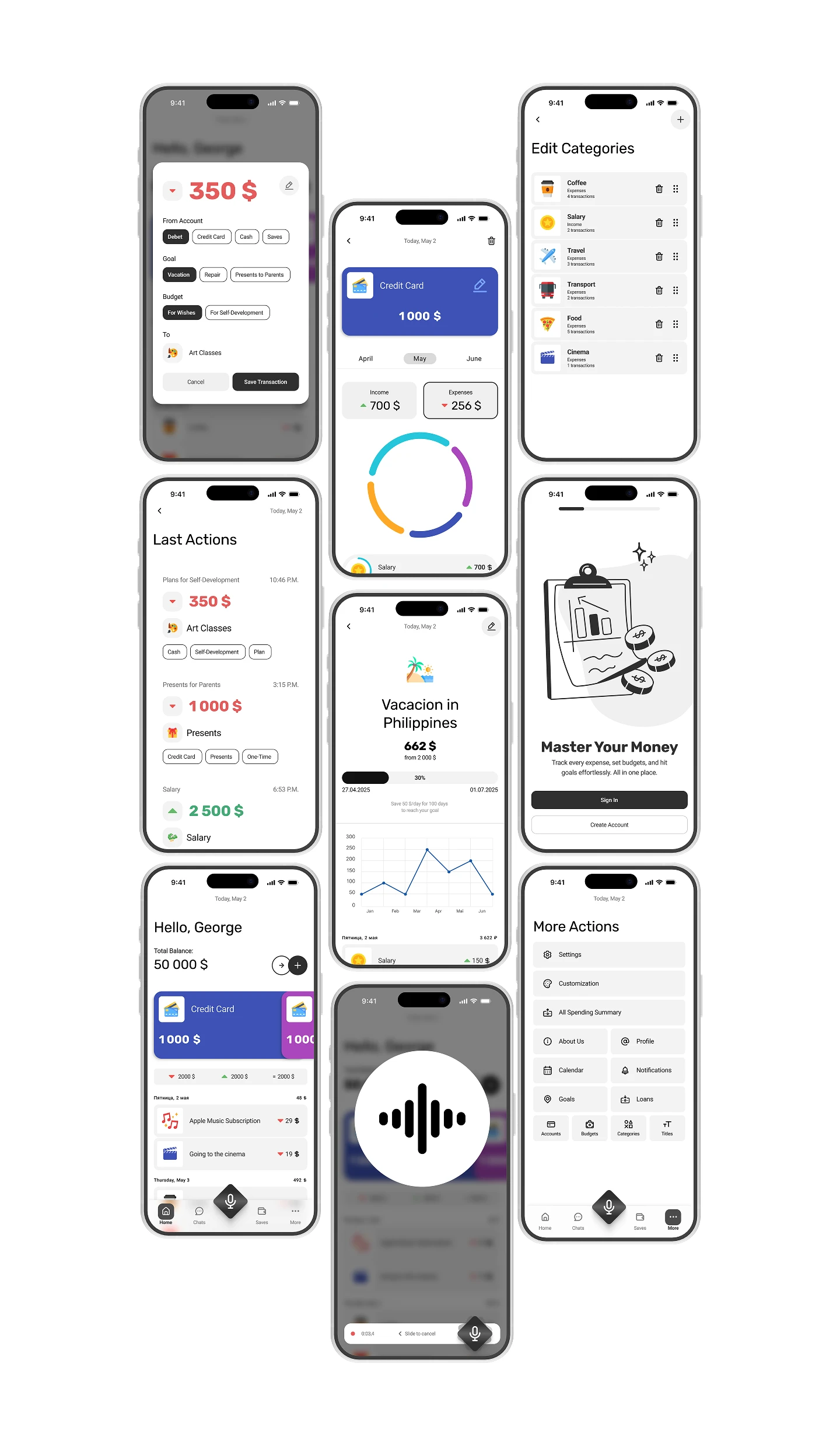 Tell My Cash | AI Powered Fintech App | UI/UX Design — Изображение №13 — Интерфейсы на Dprofile