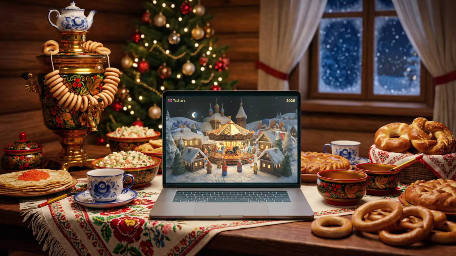 Влетаем в 2026 год вместе с новогодней лошадкой! — Изображение №1 — Иллюстрация, Графика на Dprofile