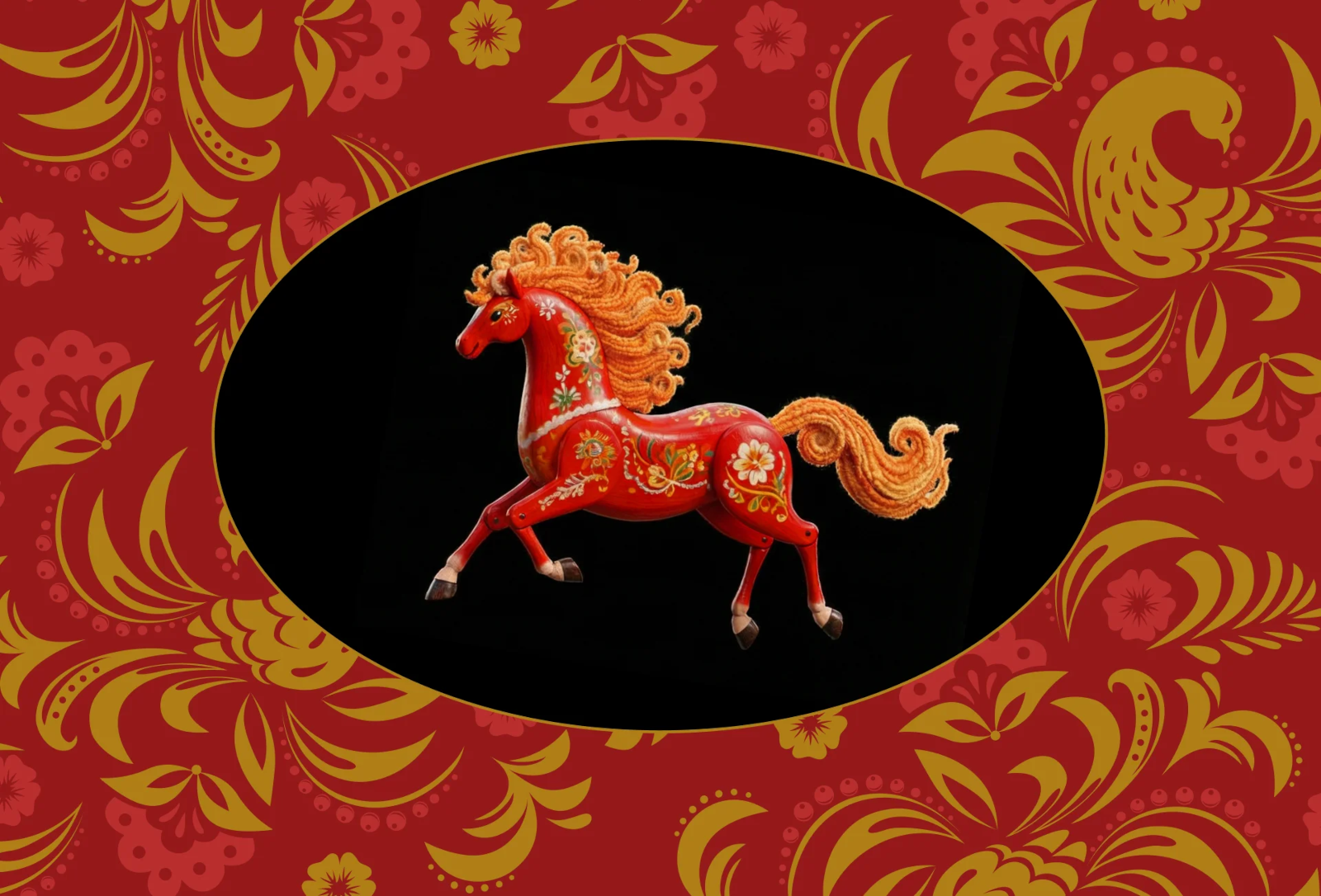 Влетаем в 2026 год вместе с новогодней лошадкой! — Изображение №4 — Иллюстрация, Графика на Dprofile