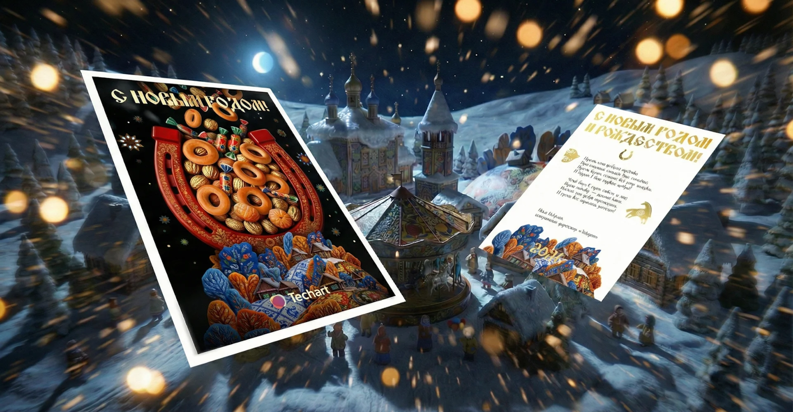 Влетаем в 2026 год вместе с новогодней лошадкой! — Изображение №16 — Иллюстрация, Графика на Dprofile