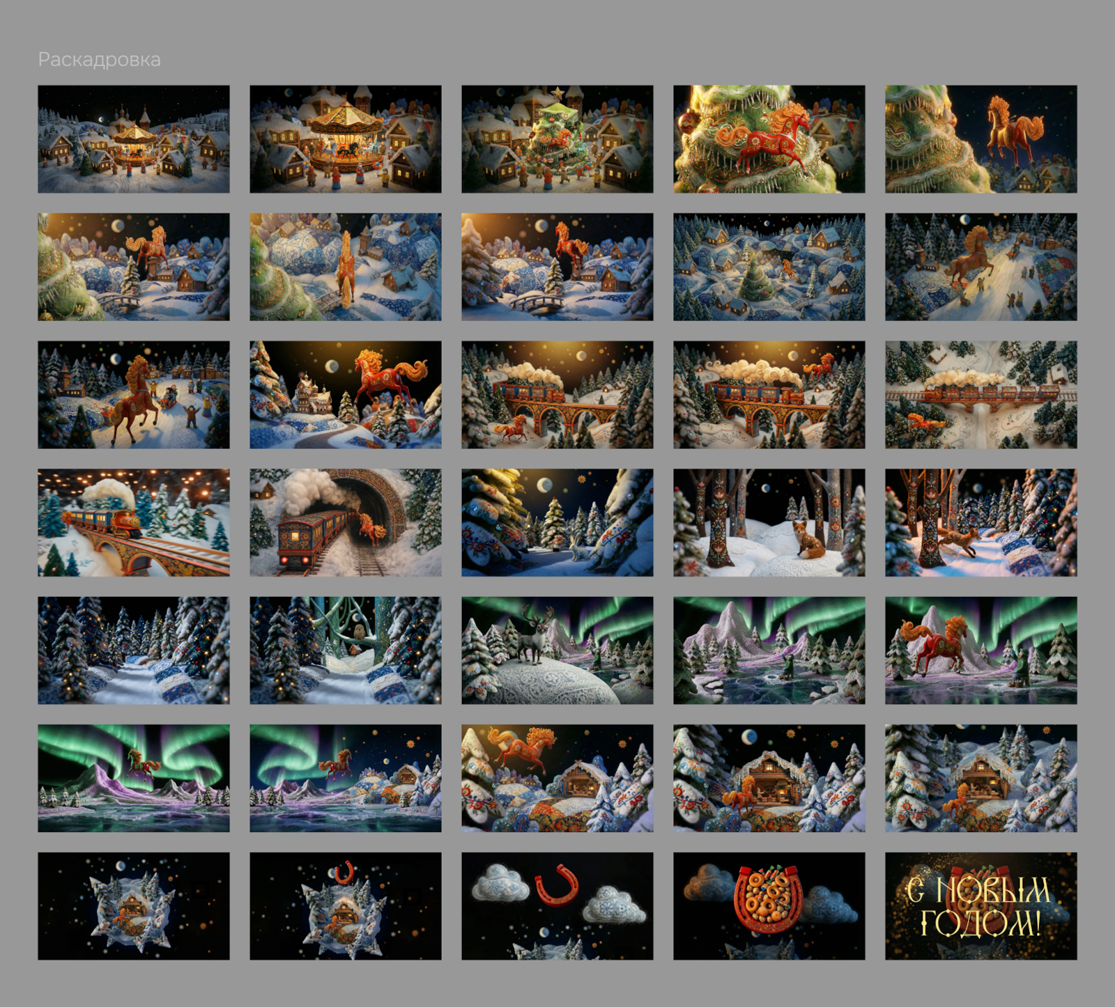 Влетаем в 2026 год вместе с новогодней лошадкой! — Изображение №15 — Иллюстрация, Графика на Dprofile