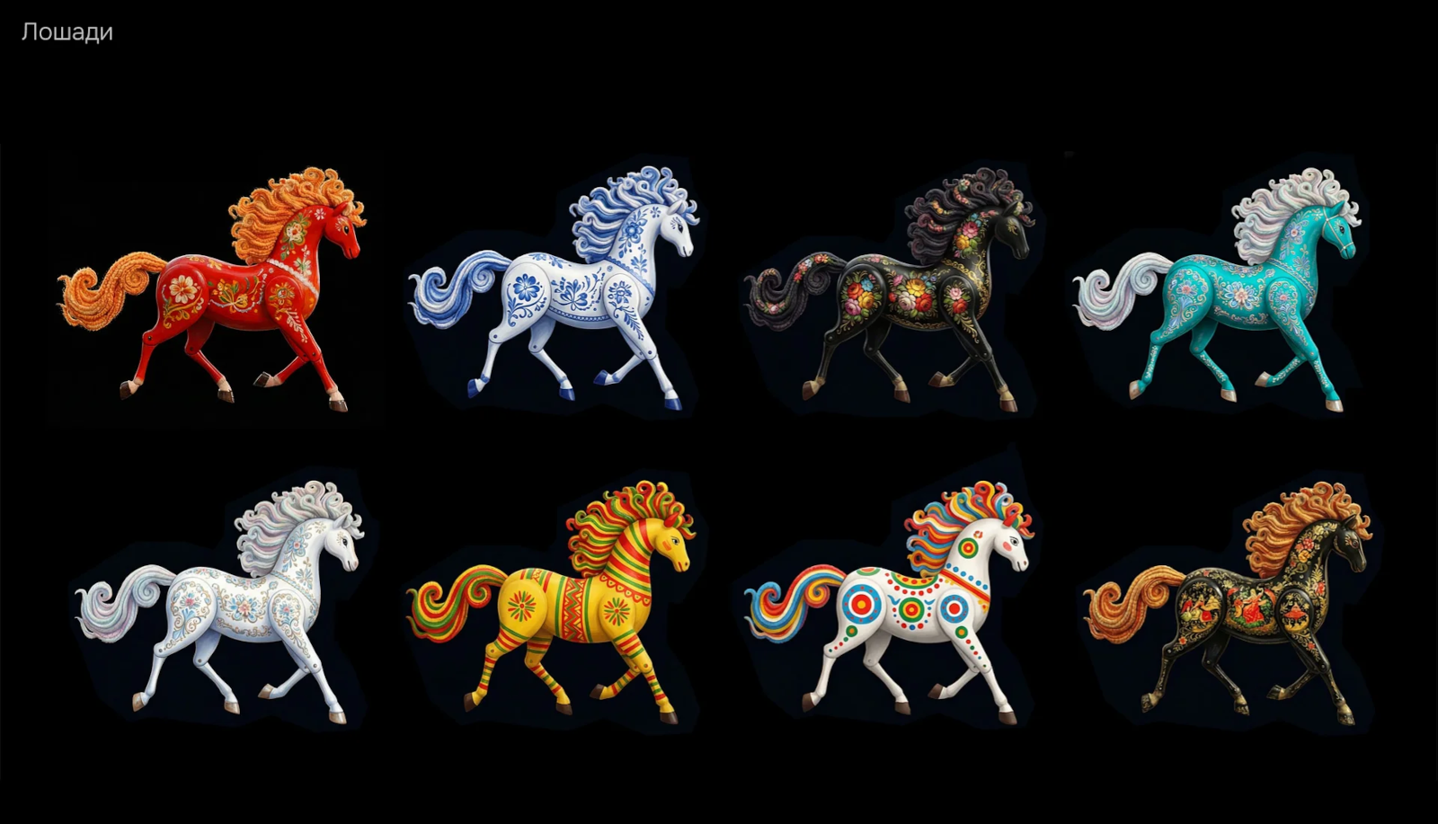 Влетаем в 2026 год вместе с новогодней лошадкой! — Изображение №5 — Иллюстрация, Графика на Dprofile