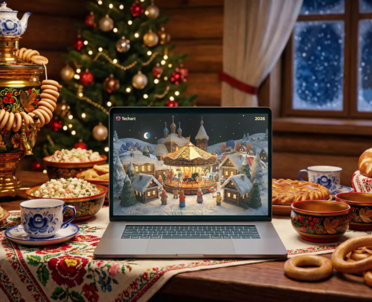 Влетаем в 2026 год вместе с новогодней лошадкой! — Иллюстрация, Графика на Dprofile