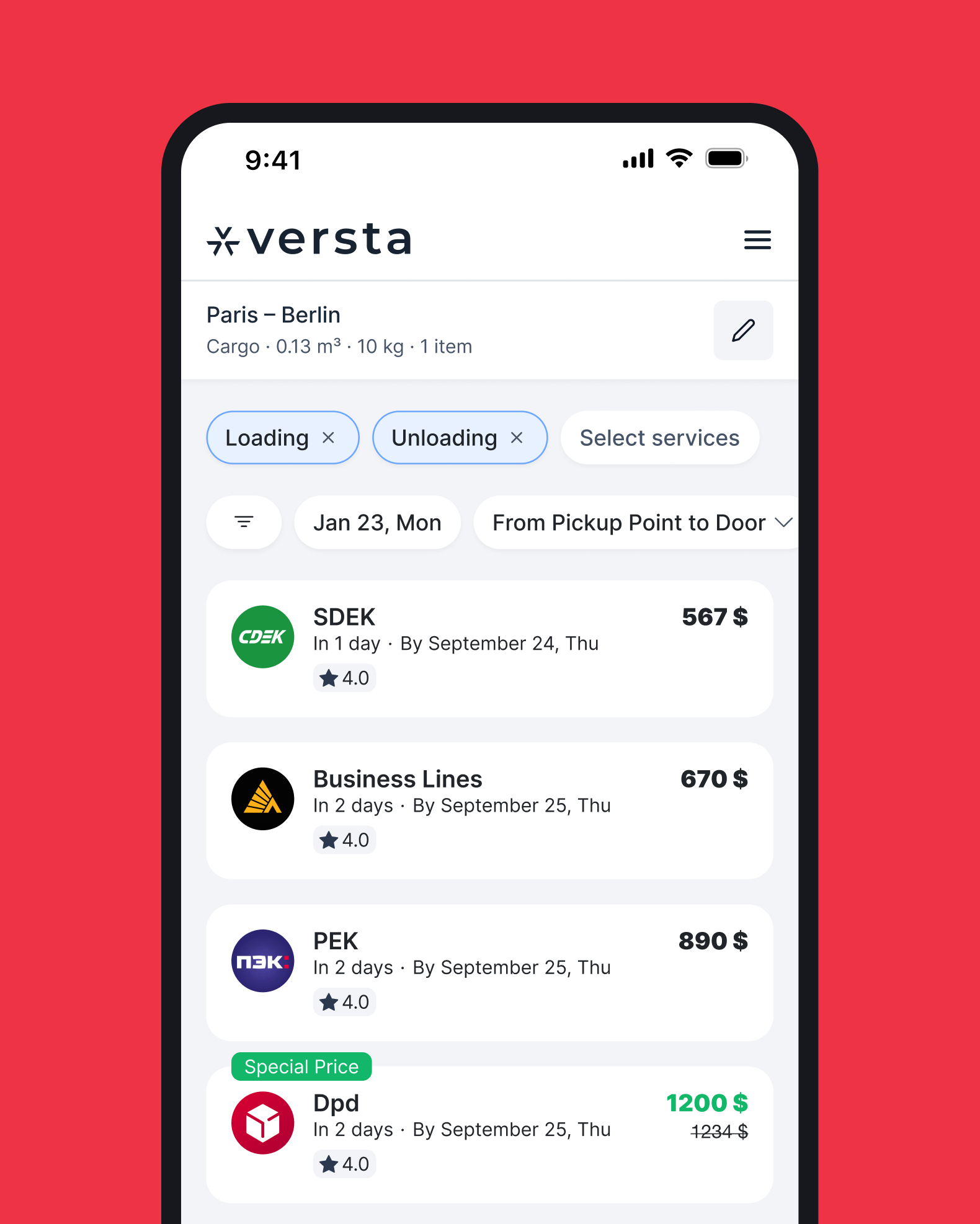 Интерфейс сервиса логистики — Изображение №3 — Интерфейсы на Dprofile