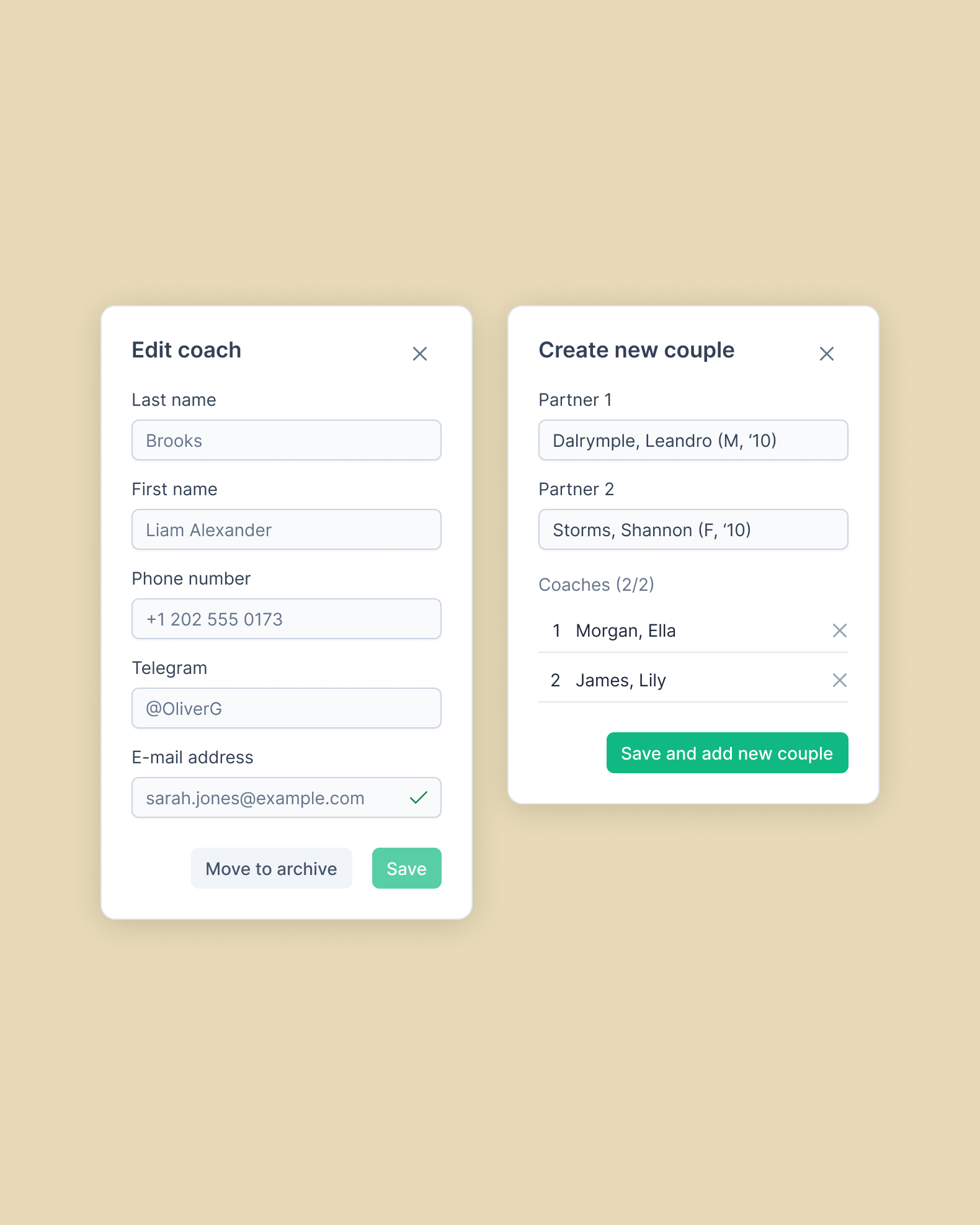 UX/UI сервиса управления соревнованиями — Изображение №5 — Интерфейсы на Dprofile