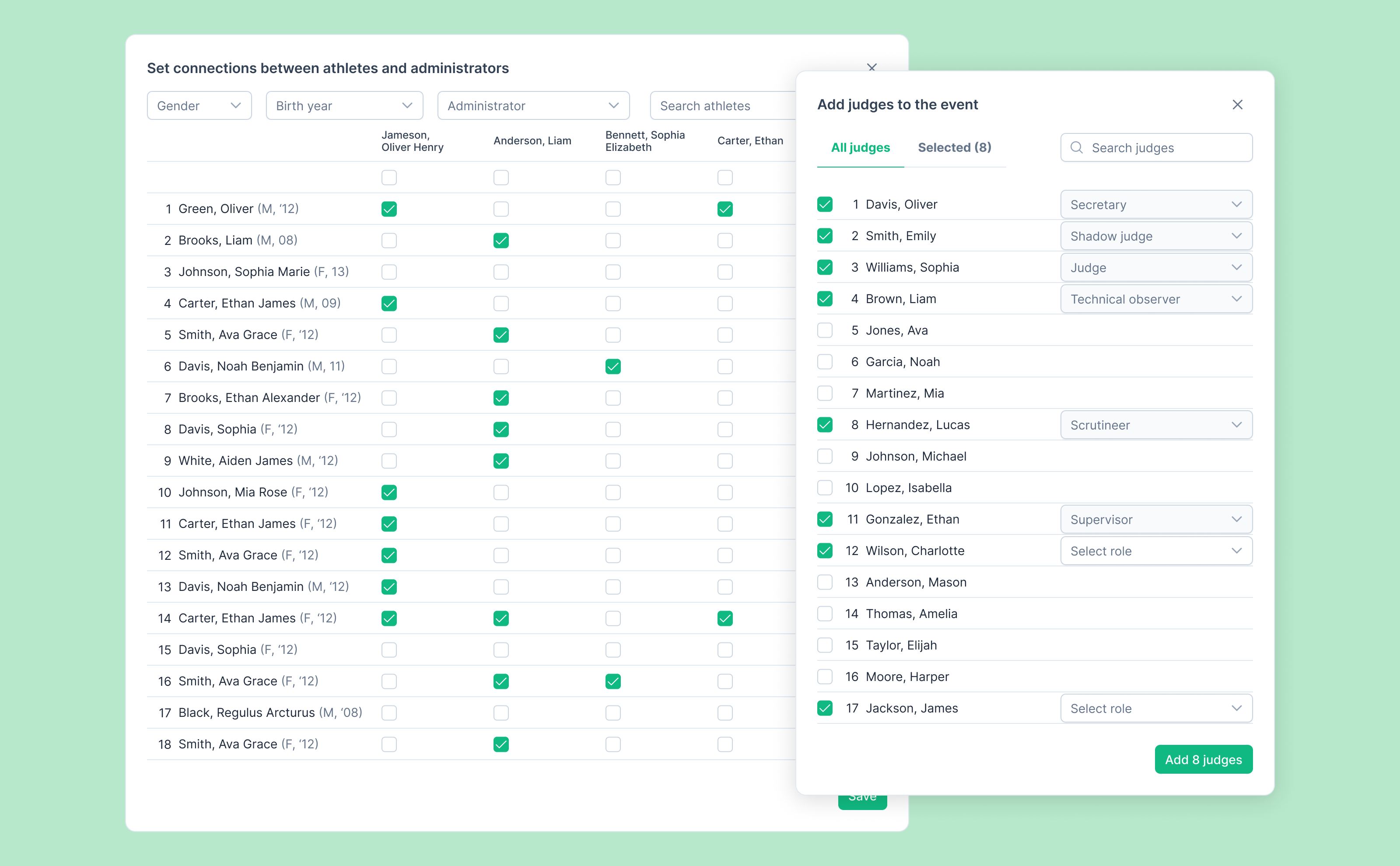 UX/UI сервиса управления соревнованиями — Изображение №1 — Интерфейсы на Dprofile