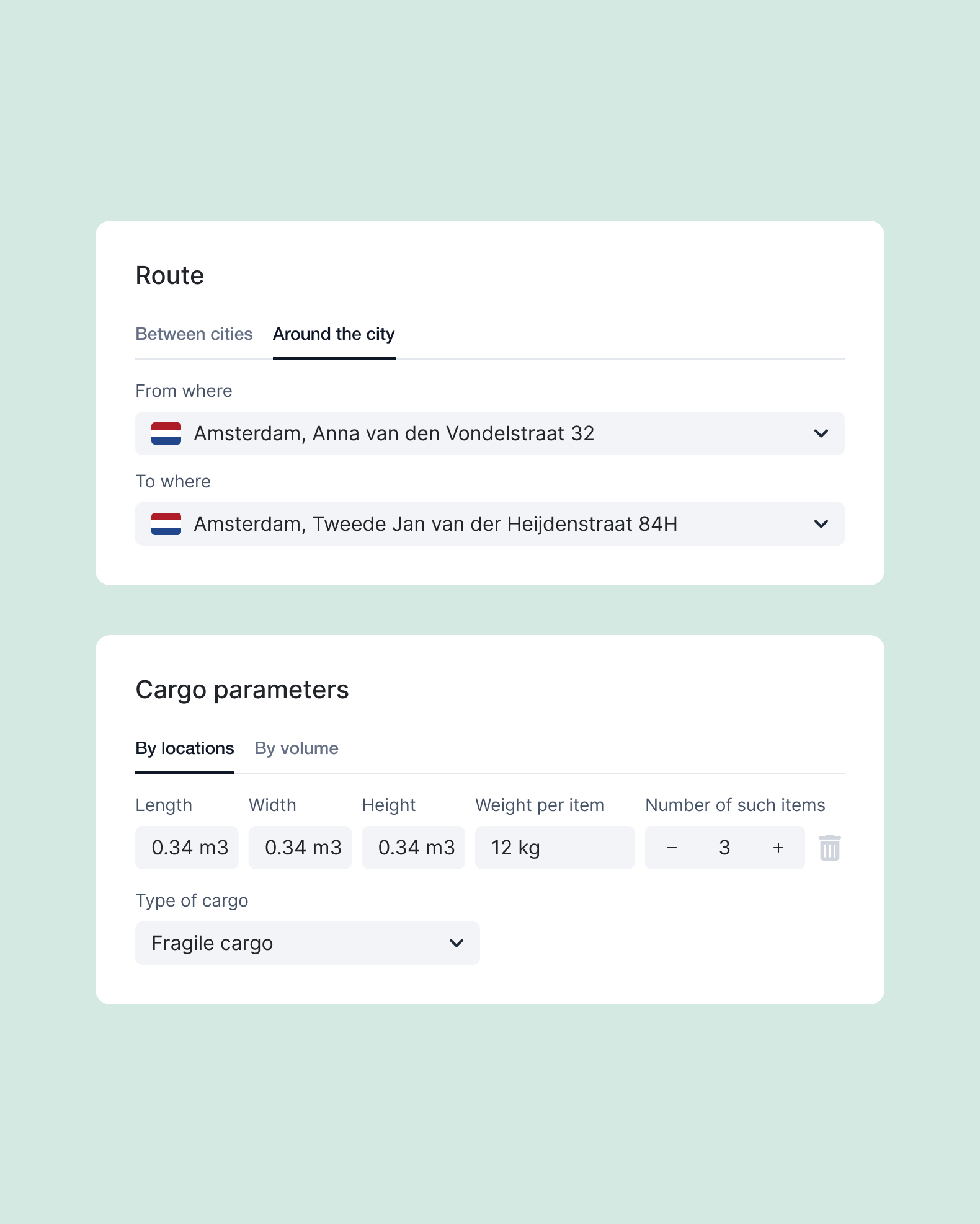Интерфейс сервиса логистики — Изображение №4 — Интерфейсы на Dprofile