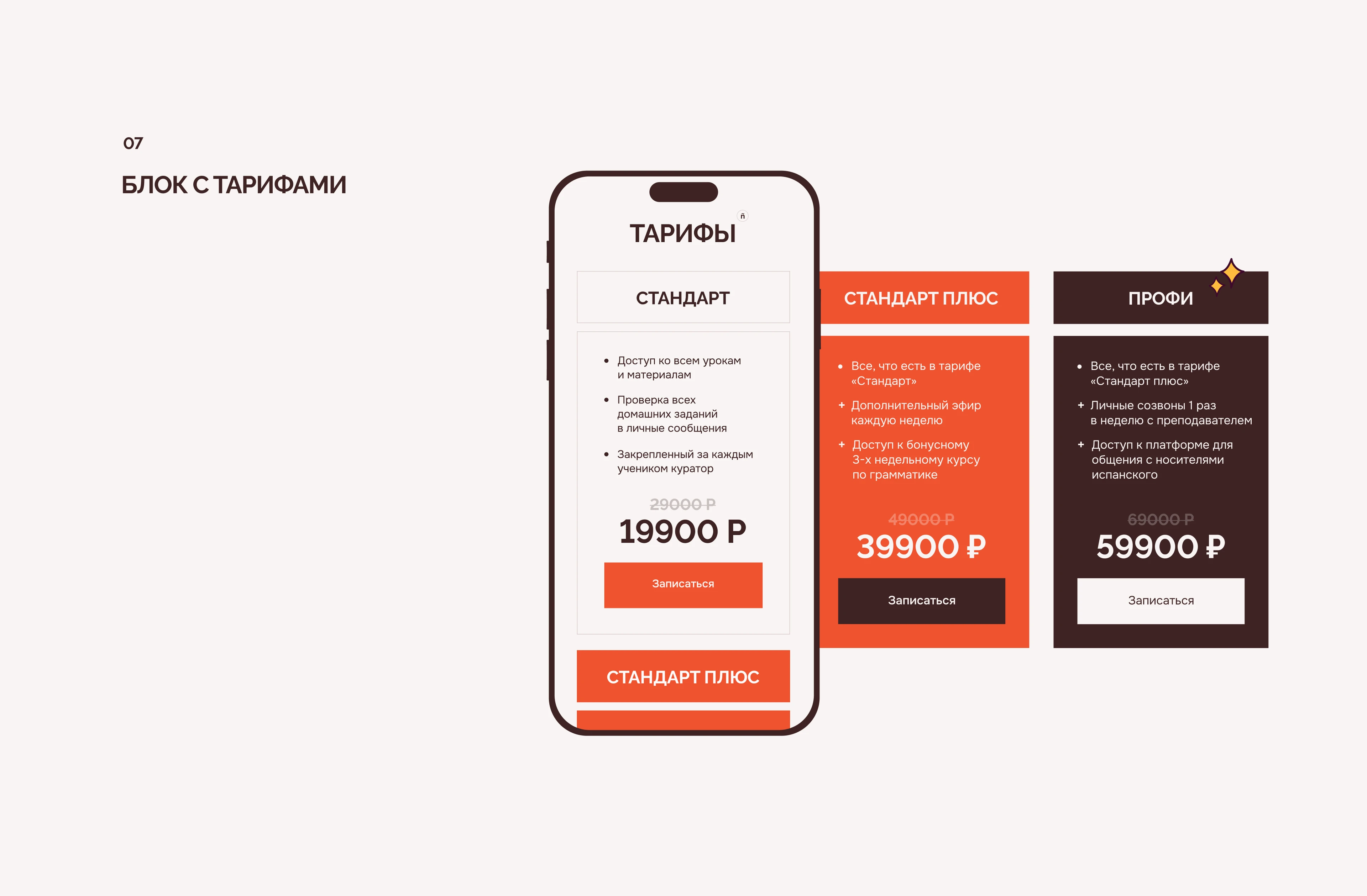 Лендинг для школы испанского языка — Изображение №8 — Интерфейсы на Dprofile