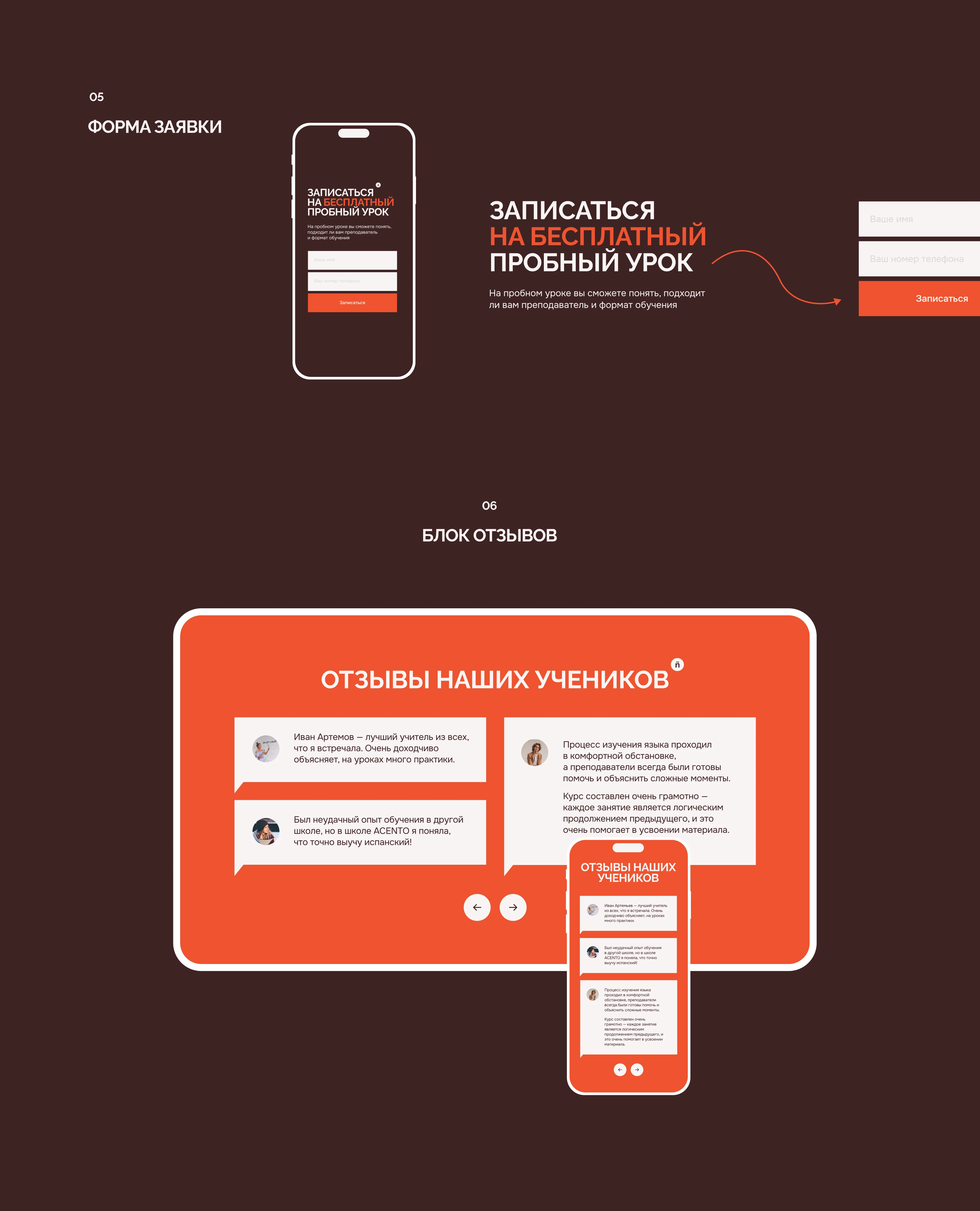 Лендинг для школы испанского языка — Изображение №7 — Интерфейсы на Dprofile