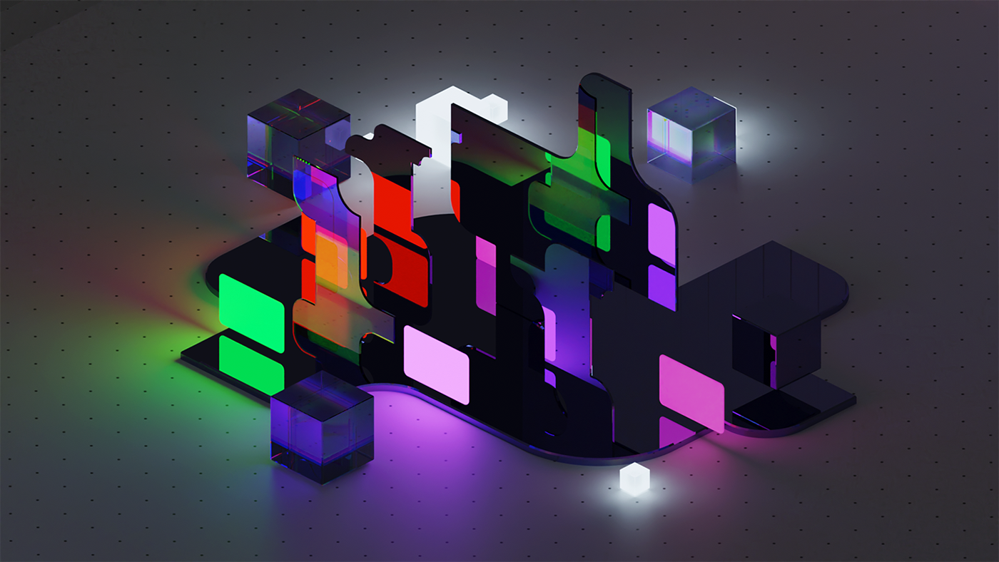 Fintech abstract 3D images — Изображение №1 — 3D на Dprofile