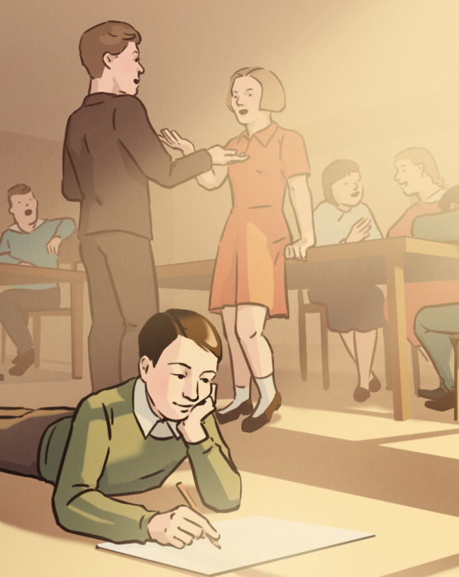 Иллюстрации к статьям: история образования / Skillbox Media — Изображение №16 — Иллюстрация, Графика на Dprofile