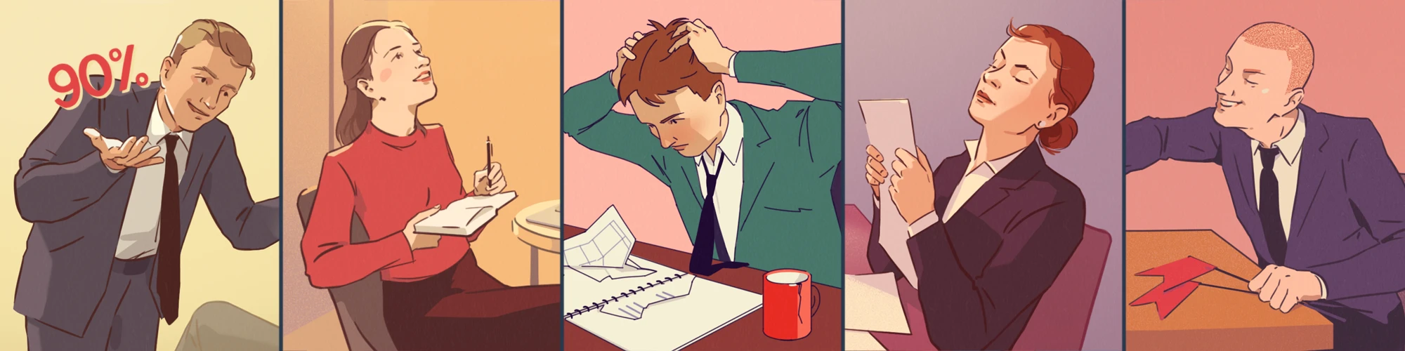 Иллюстрации к статьям: бизнес и управление / Skillbox Media — Изображение №1 — Иллюстрация, Графика на Dprofile