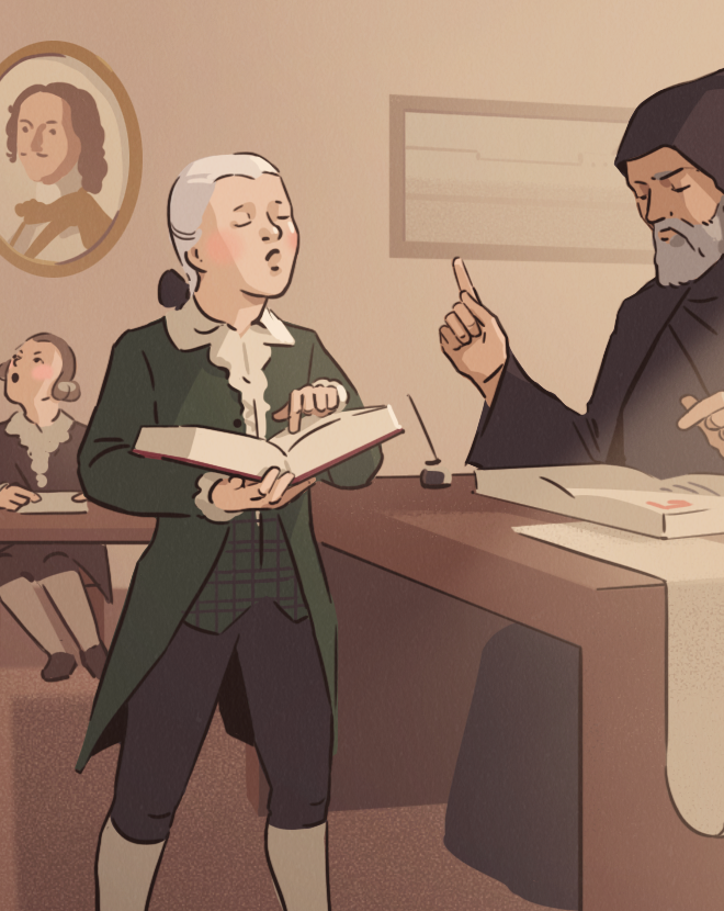 Иллюстрации к статьям: история образования / Skillbox Media — Изображение №9 — Иллюстрация, Графика на Dprofile