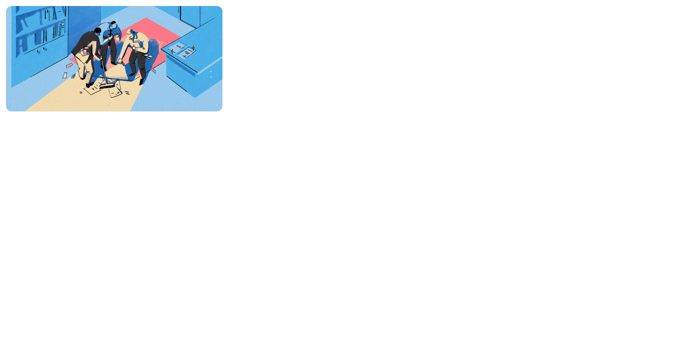 Иллюстрации к статьям: минимализм ч.2 / Skillbox Media — Изображение №1 — Иллюстрация, Графика на Dprofile