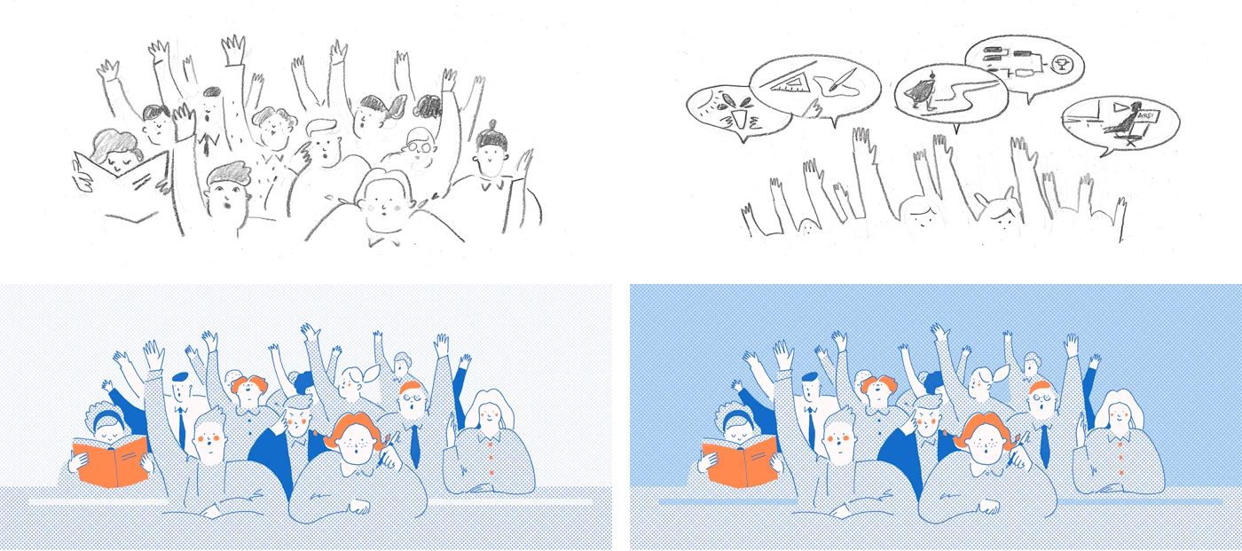 Иллюстрации к статьям: минимализм / Skillbox Media — Изображение №10 — Иллюстрация, Графика на Dprofile