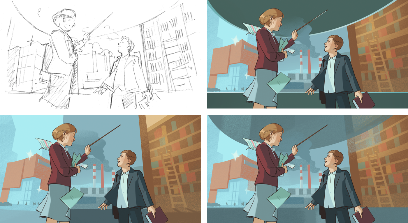 Иллюстрации к статьям: образование / Skillbox Media — Изображение №3 — Иллюстрация, Графика на Dprofile