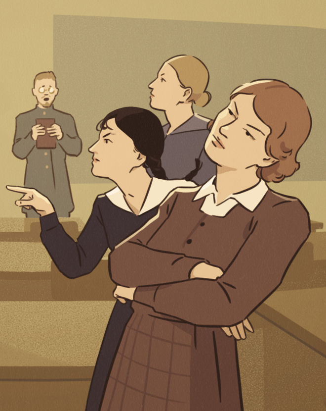 Иллюстрации к статьям: история образования / Skillbox Media — Изображение №5 — Иллюстрация, Графика на Dprofile