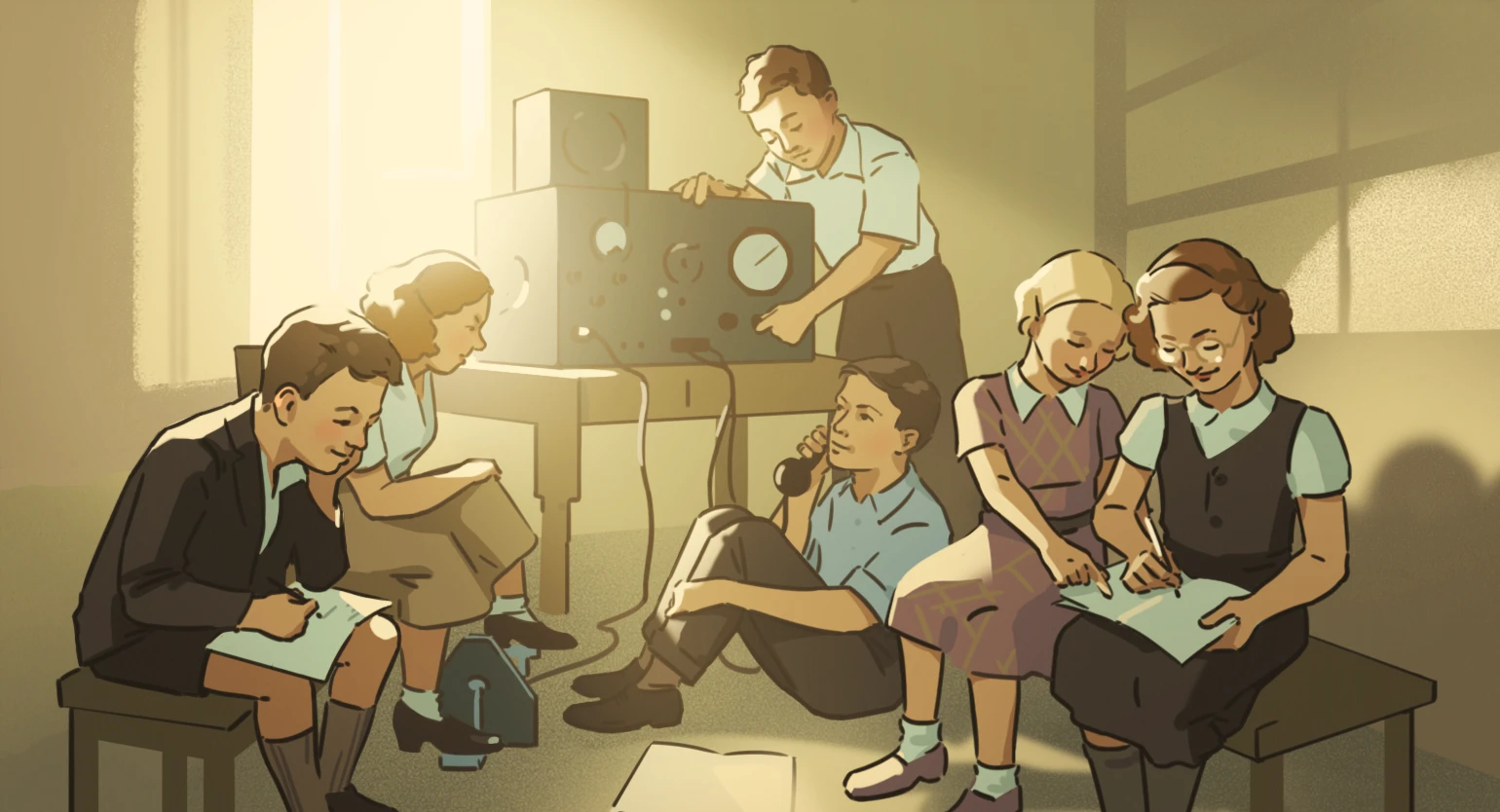 Иллюстрации к статьям: история образования / Skillbox Media — Изображение №18 — Иллюстрация, Графика на Dprofile