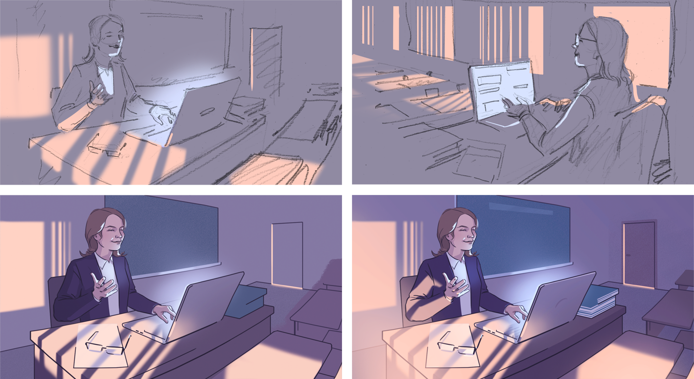 Иллюстрации к статьям: образование / Skillbox Media — Изображение №29 — Иллюстрация, Графика на Dprofile