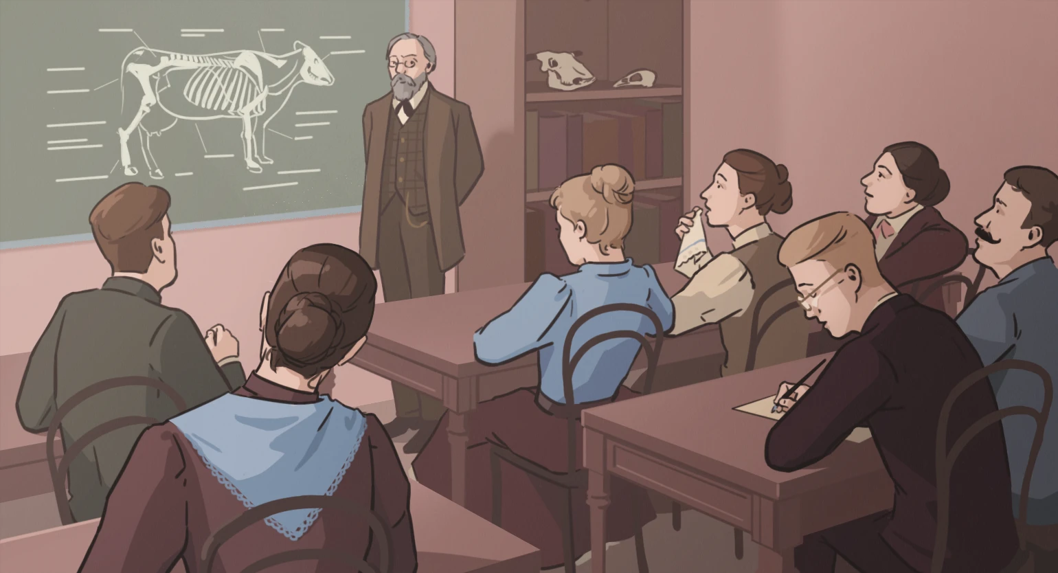 Иллюстрации к статьям: история образования / Skillbox Media — Изображение №11 — Иллюстрация, Графика на Dprofile