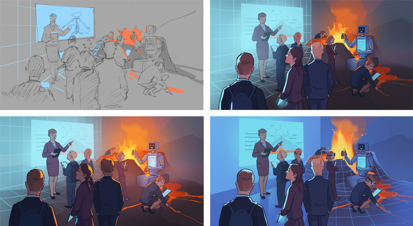 Иллюстрации к статьям: образование / Skillbox Media — Изображение №11 — Иллюстрация, Графика на Dprofile