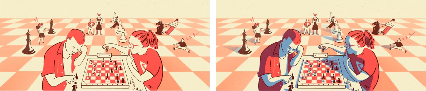 Иллюстрации к статьям: минимализм / Skillbox Media — Изображение №13 — Иллюстрация, Графика на Dprofile