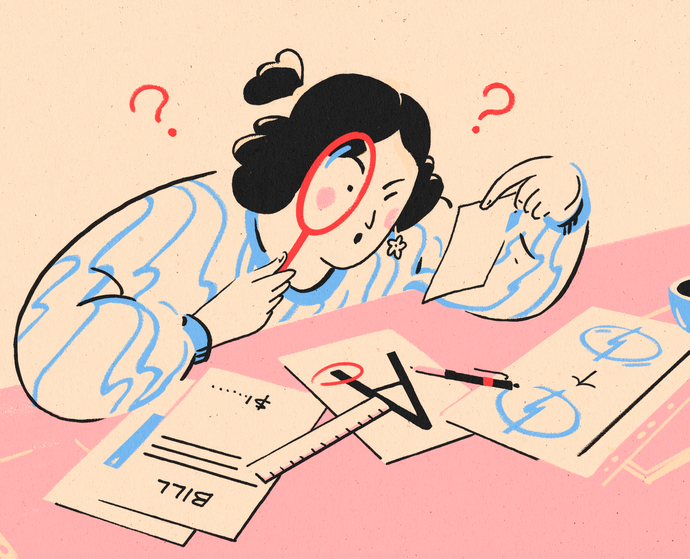 Иллюстрации к статьям: минимализм / Skillbox Media — Иллюстрация, Графика на Dprofile