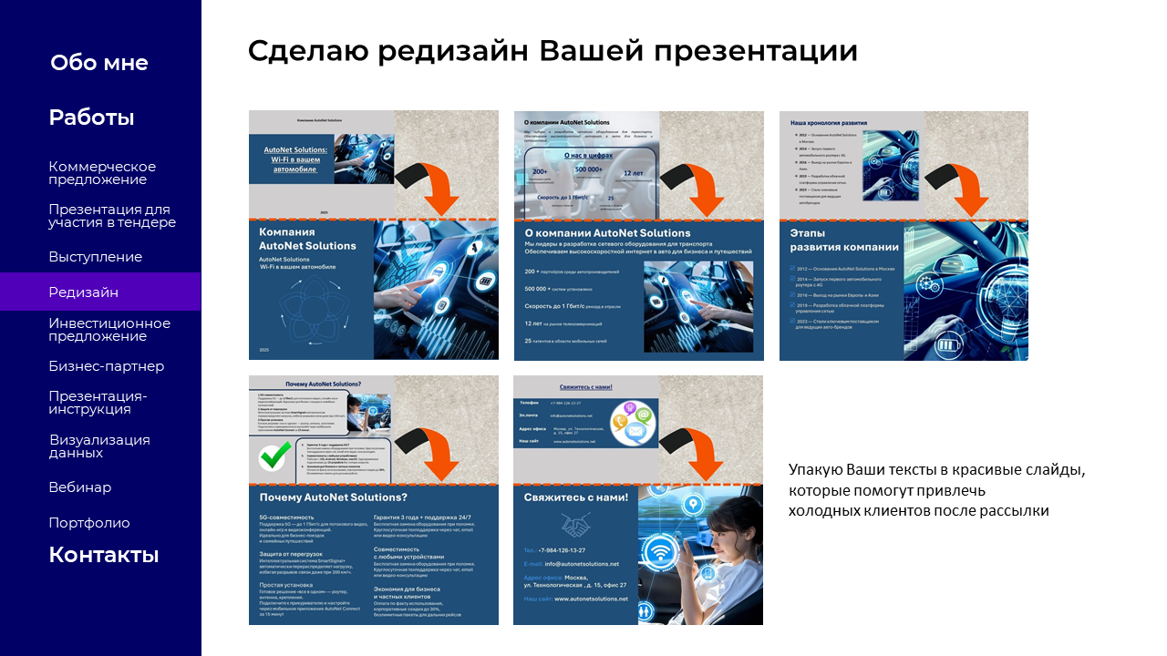 Портфолио дизайнера презентаций — Изображение №6 — Маркетинг на Dprofile