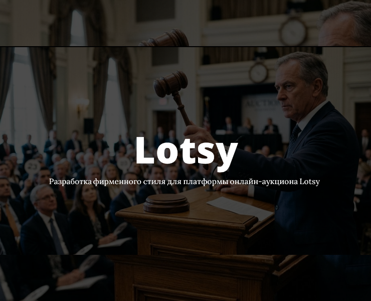 Разработка фирменного стиля для платформы онлайн аукциона Lotsy — Брендинг на Dprofile